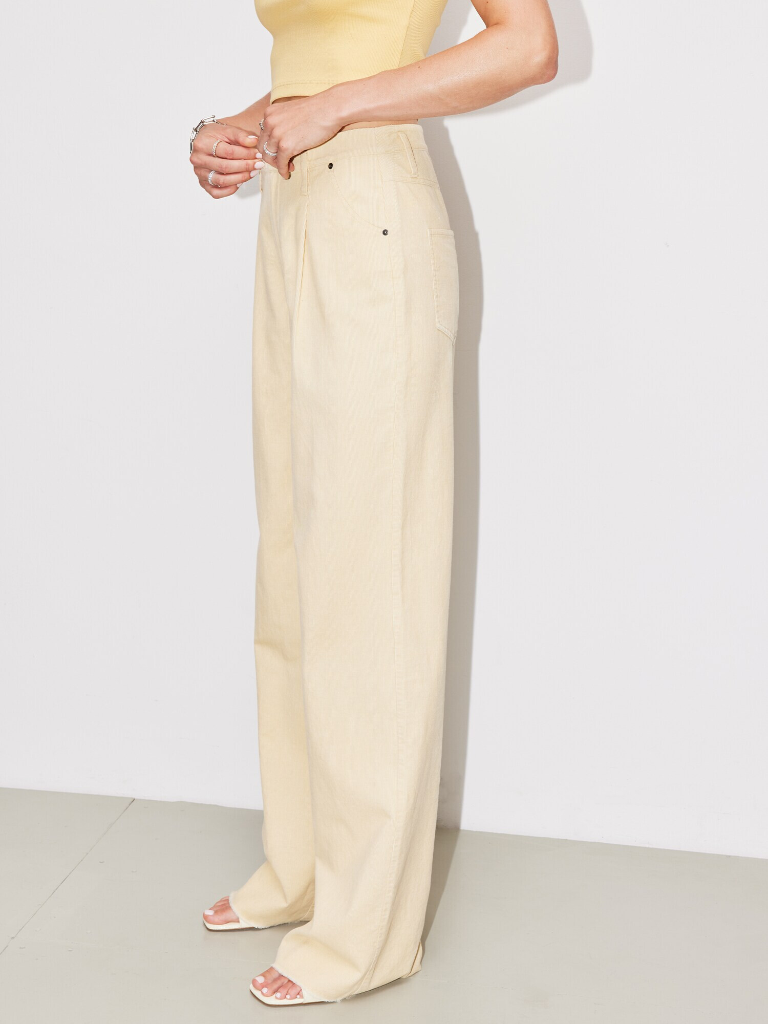 LeGer by Lena Gercke Pantaloni cu cute 'Tatjana' bej - Pled.ro