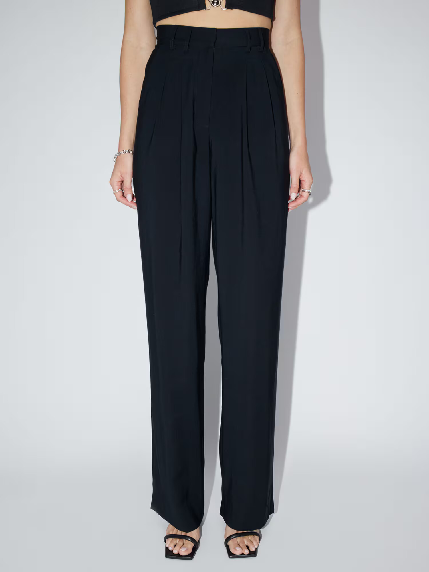 LeGer by Lena Gercke Pantaloni cutați 'Draco' negru - Pled.ro