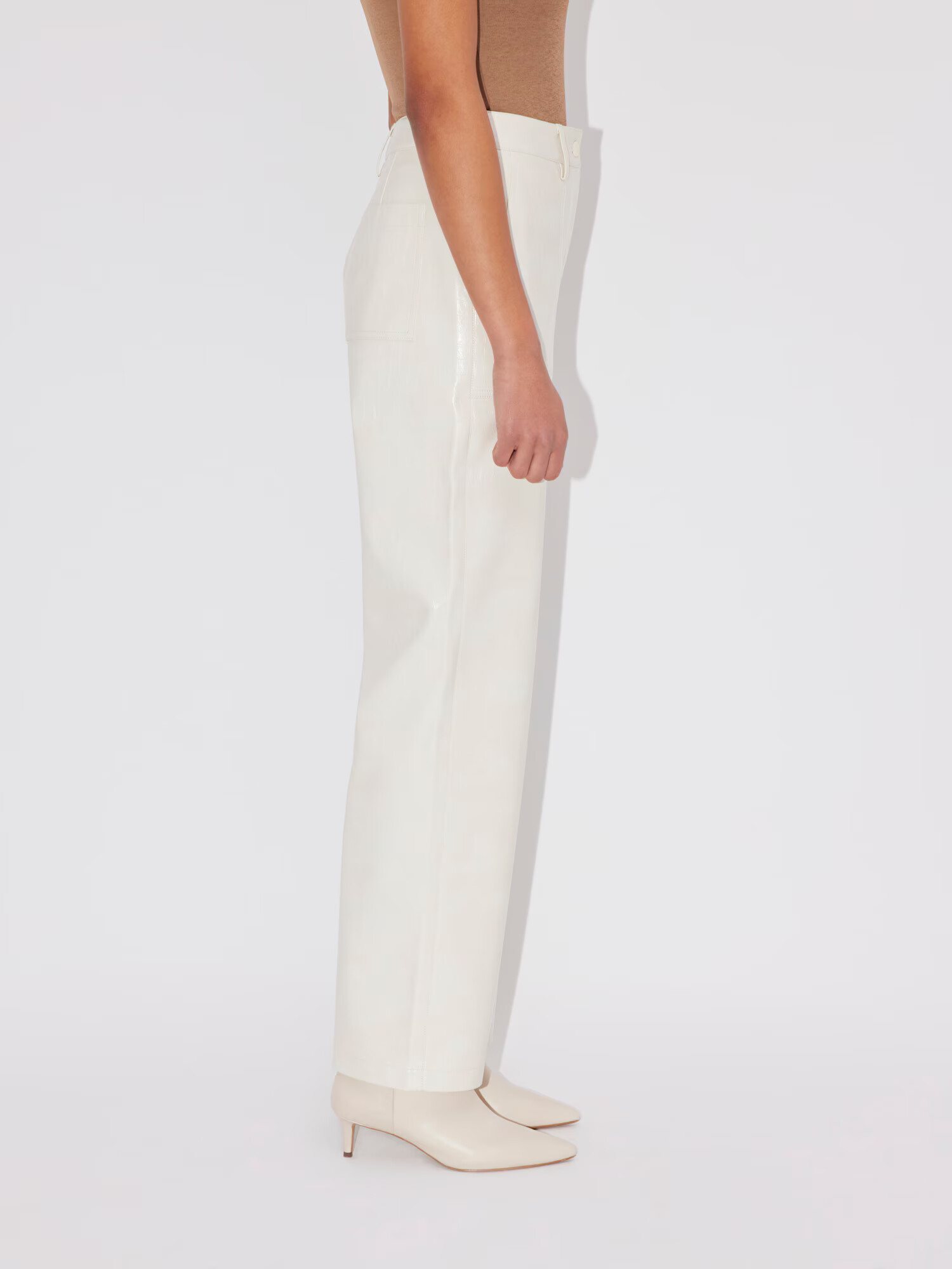 LeGer by Lena Gercke Pantaloni 'Ella' alb murdar - Pled.ro