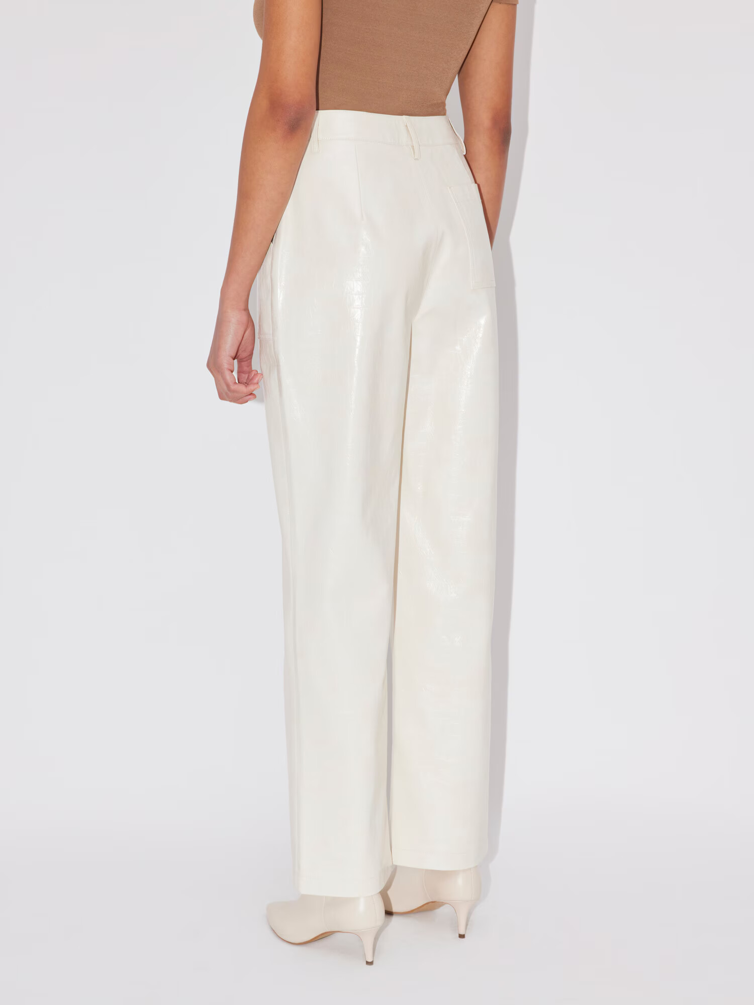 LeGer by Lena Gercke Pantaloni 'Ella' alb murdar - Pled.ro