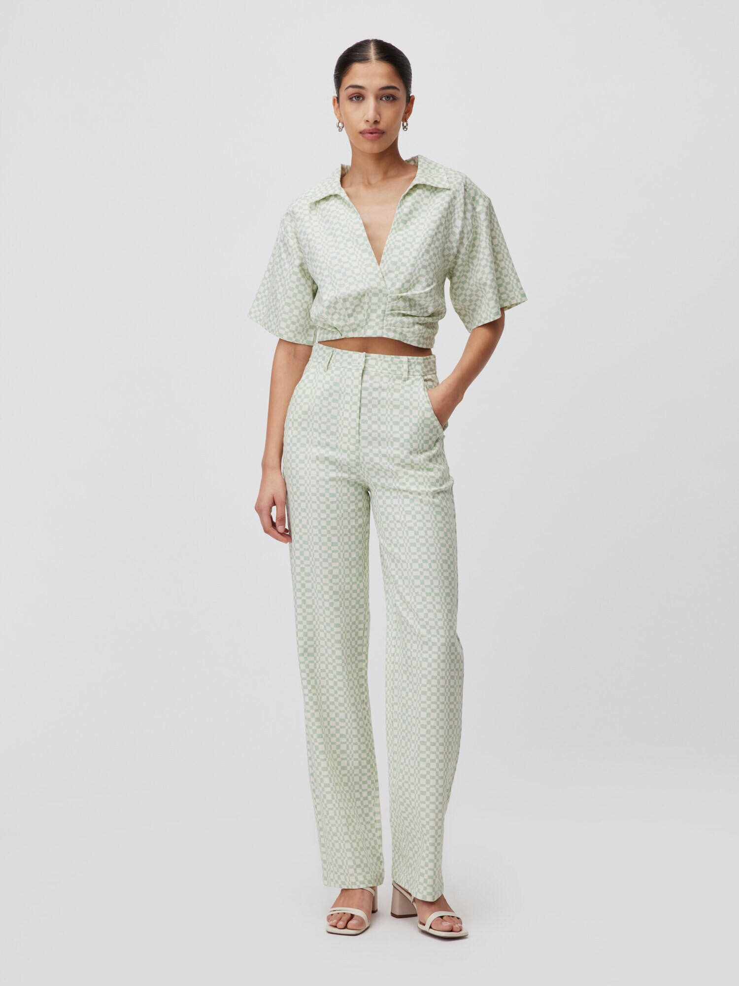 LeGer by Lena Gercke Pantaloni 'Eske Tall' verde pastel - Pled.ro