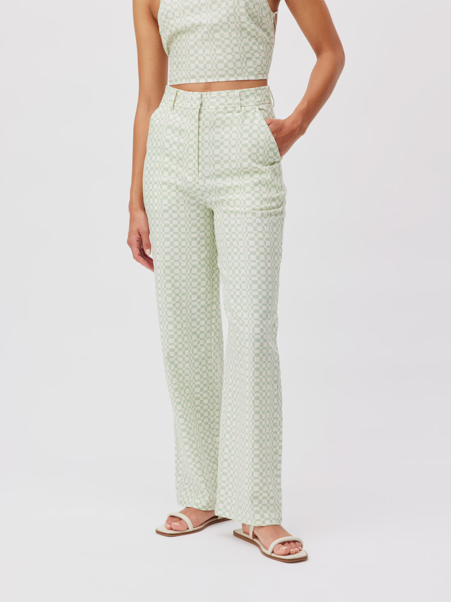 LeGer by Lena Gercke Pantaloni 'Eske' verde pastel - Pled.ro