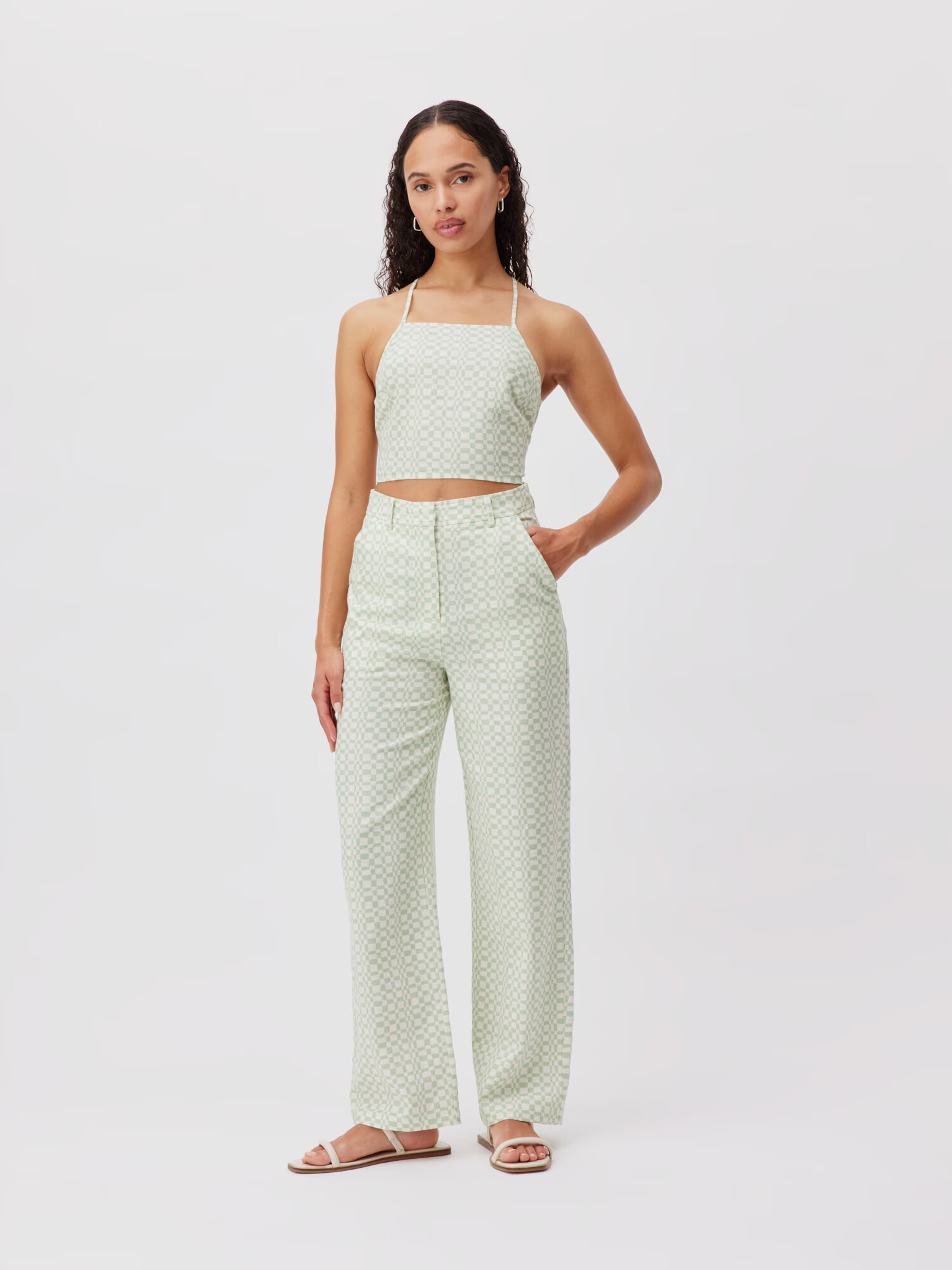 LeGer by Lena Gercke Pantaloni 'Eske' verde pastel - Pled.ro