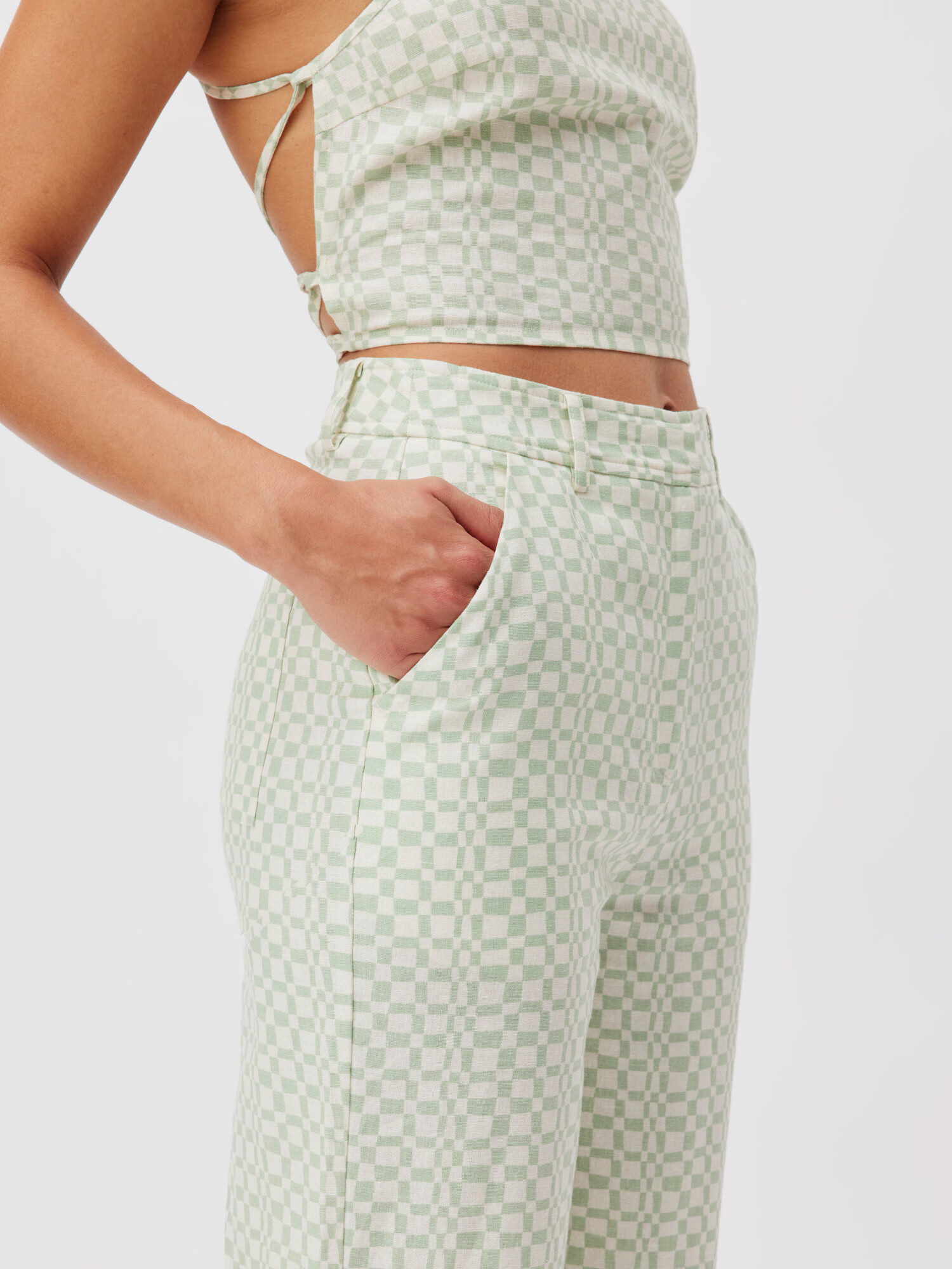 LeGer by Lena Gercke Pantaloni 'Eske' verde pastel - Pled.ro