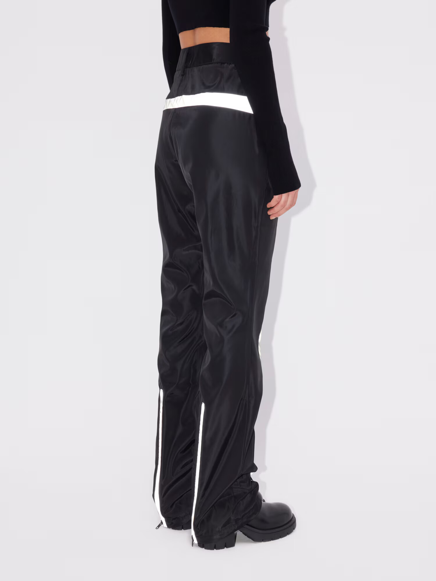 LeGer by Lena Gercke Pantaloni 'Gesina' gri / negru - Pled.ro