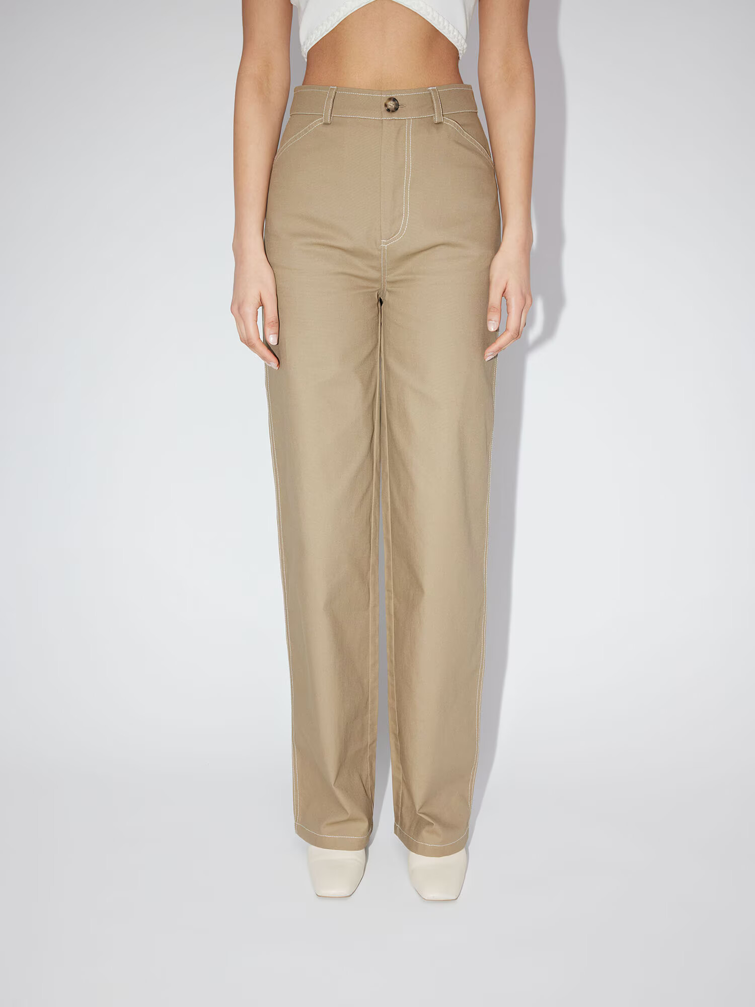 LeGer by Lena Gercke Pantaloni 'Ida' maro deschis - Pled.ro