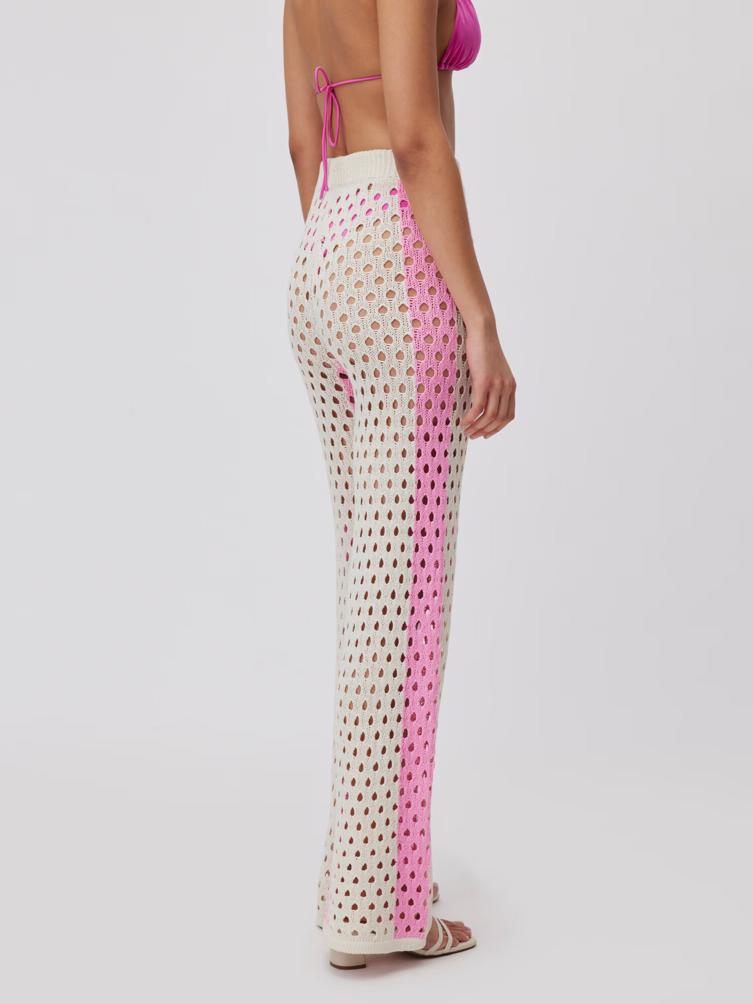 LeGer by Lena Gercke Pantaloni 'Jaslyn' crem / roz - Pled.ro