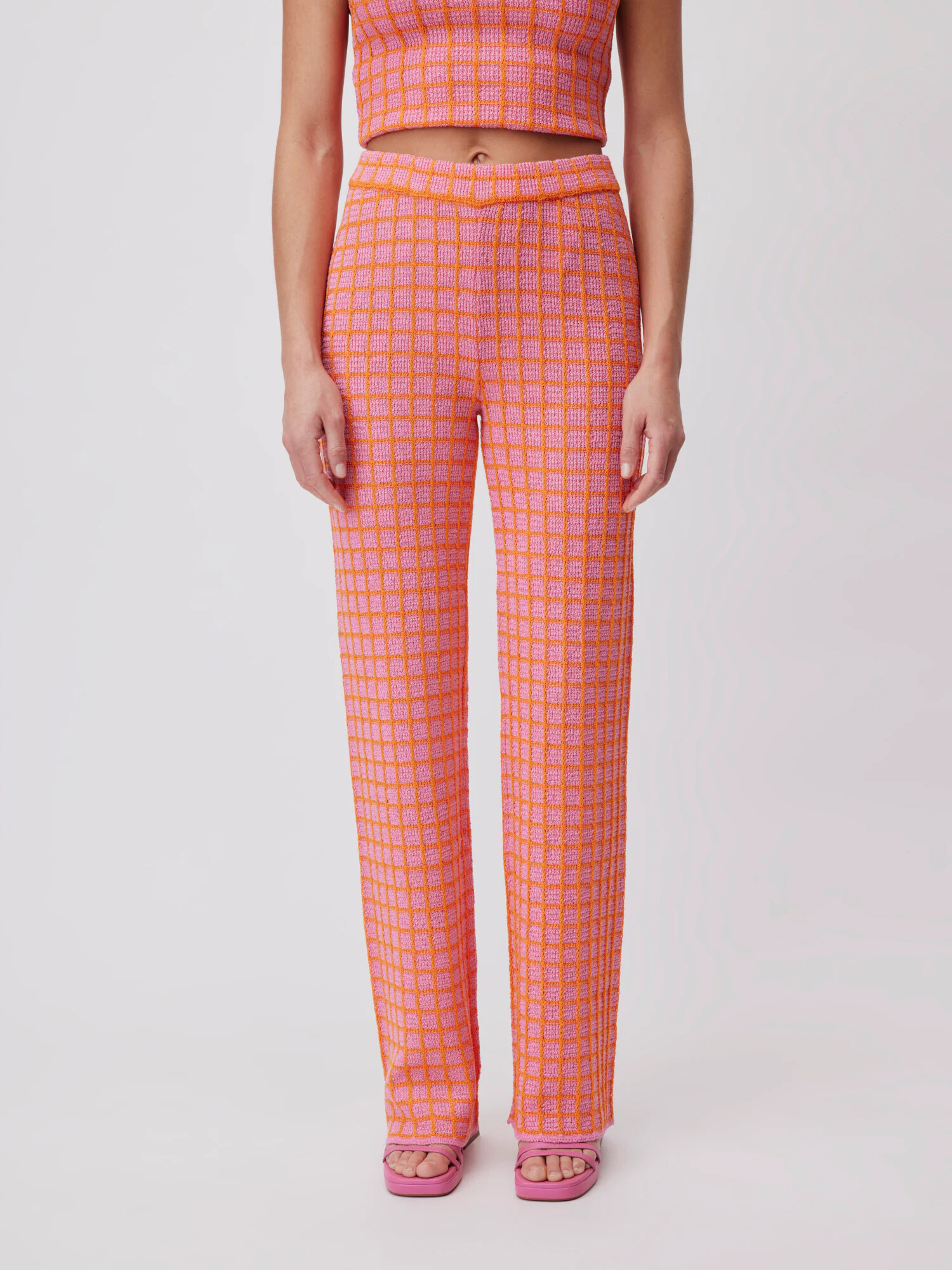 LeGer by Lena Gercke Pantaloni 'Marlene' portocaliu / roz - Pled.ro