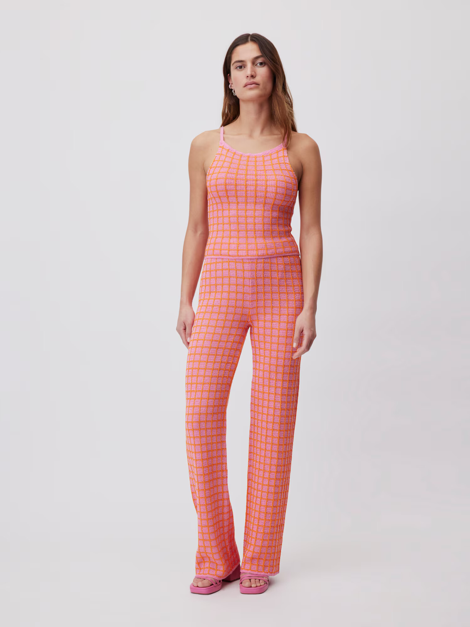 LeGer by Lena Gercke Pantaloni 'Marlene' portocaliu / roz - Pled.ro