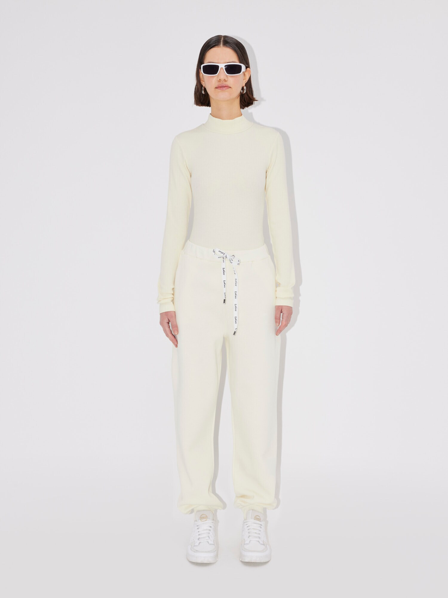 LeGer by Lena Gercke Pantaloni 'Panthea' alb natural - Pled.ro