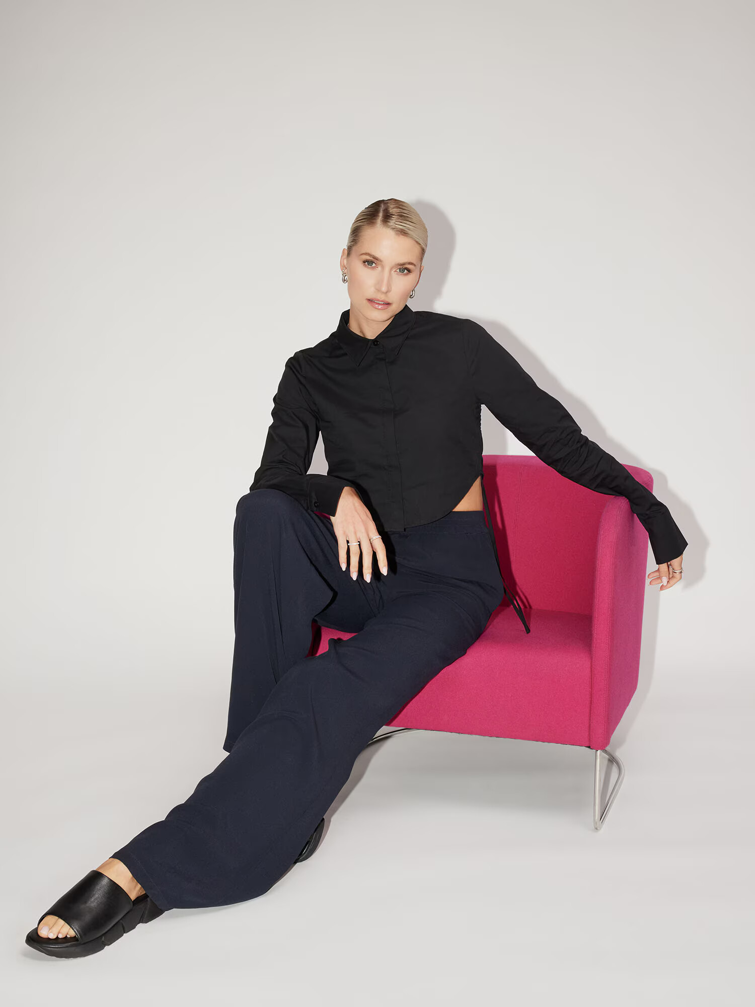 LeGer by Lena Gercke Pantaloni 'Paula' negru - Pled.ro