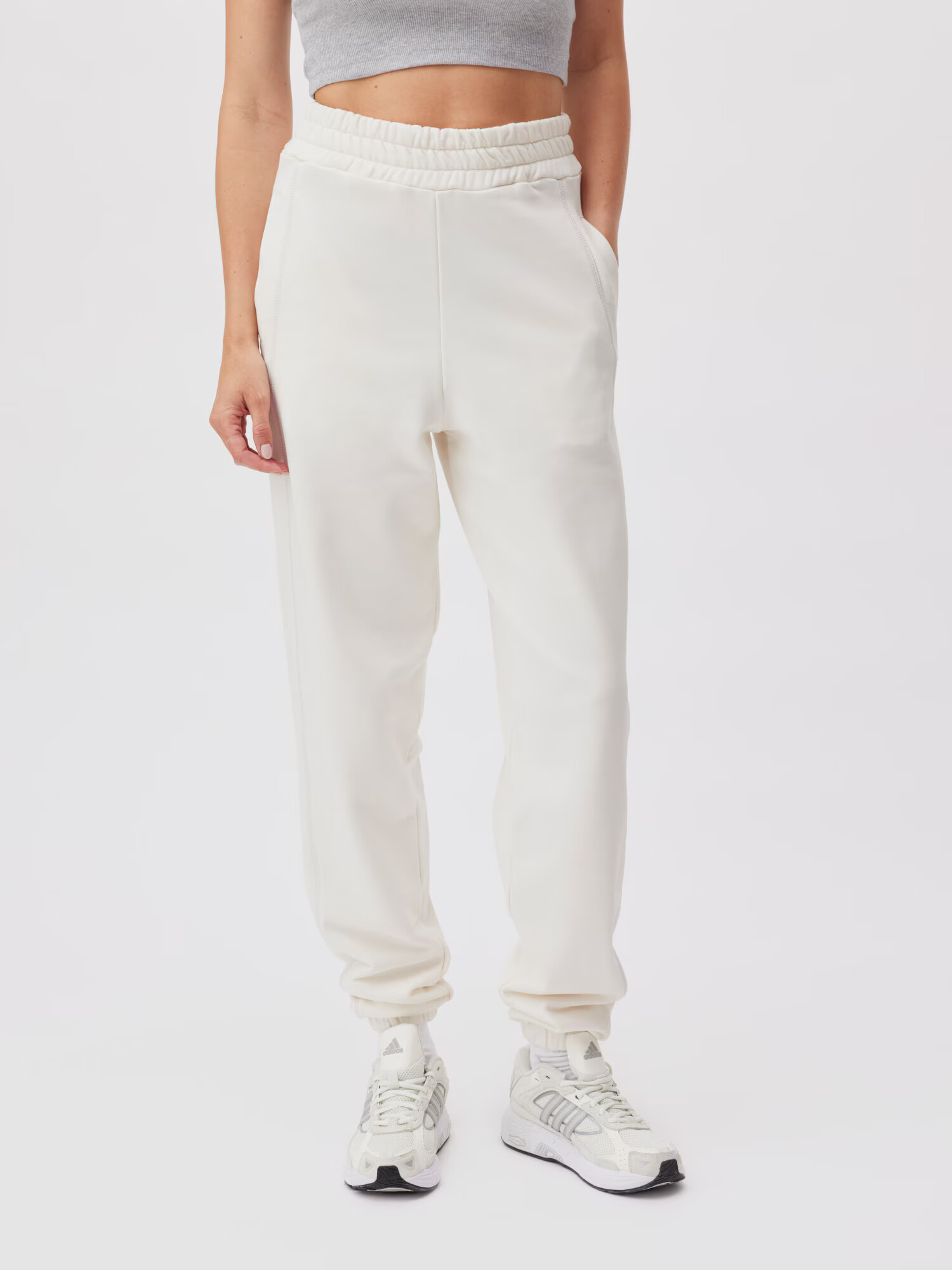 LeGer by Lena Gercke Pantaloni 'Stefania' alb - Pled.ro