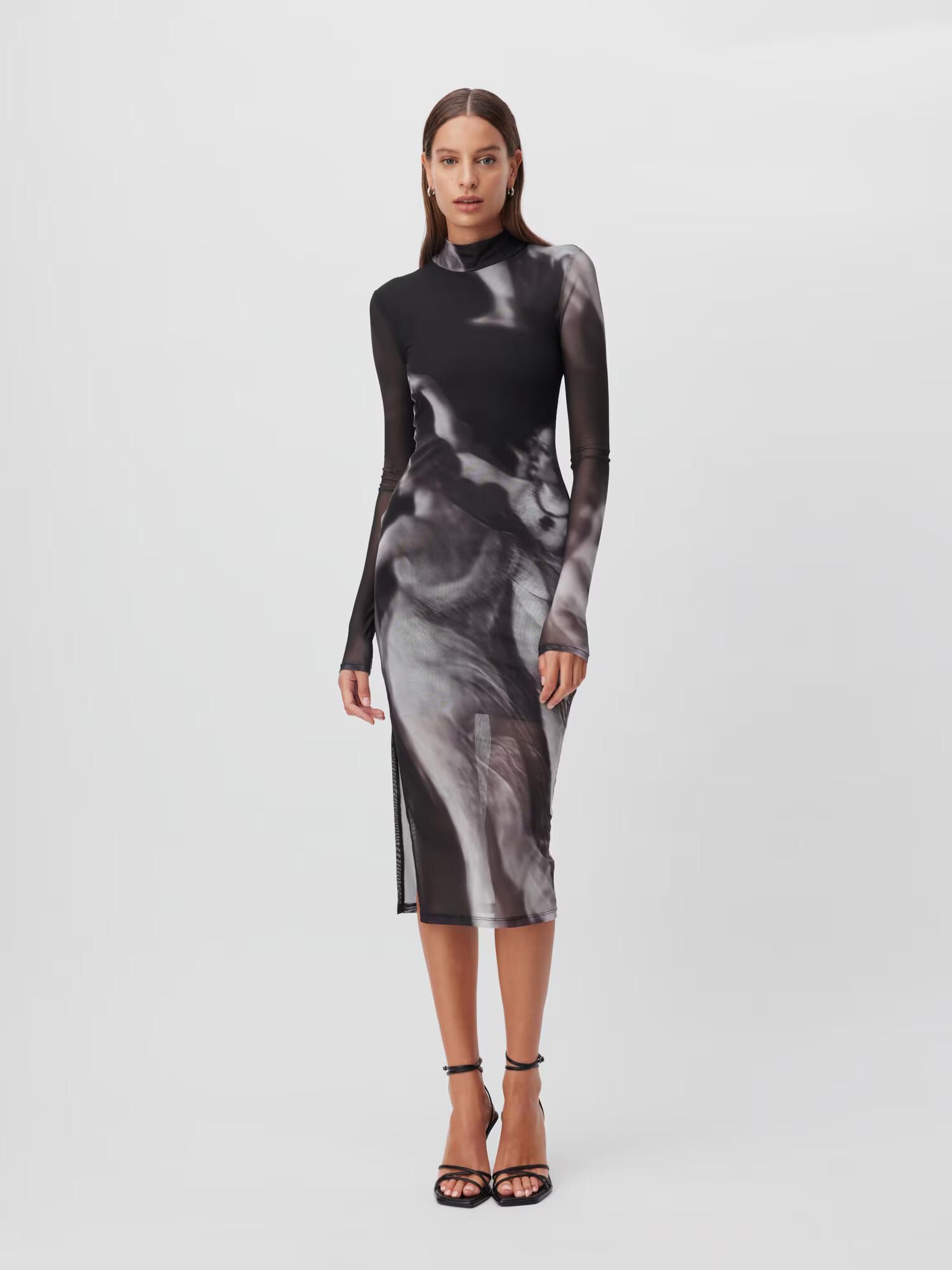 LeGer by Lena Gercke Rochie 'Emina' negru / alb - Pled.ro