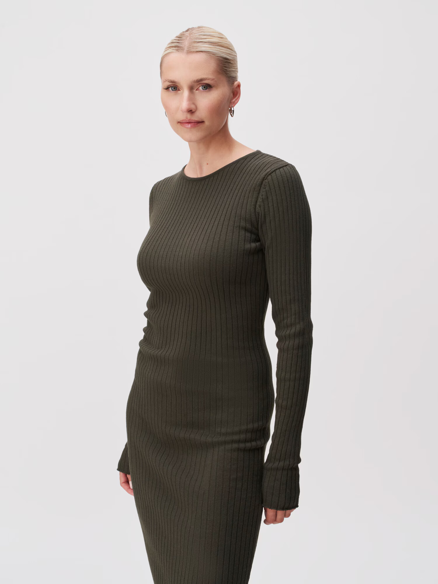 LeGer by Lena Gercke Rochie tricotat 'Charlie' verde închis - Pled.ro