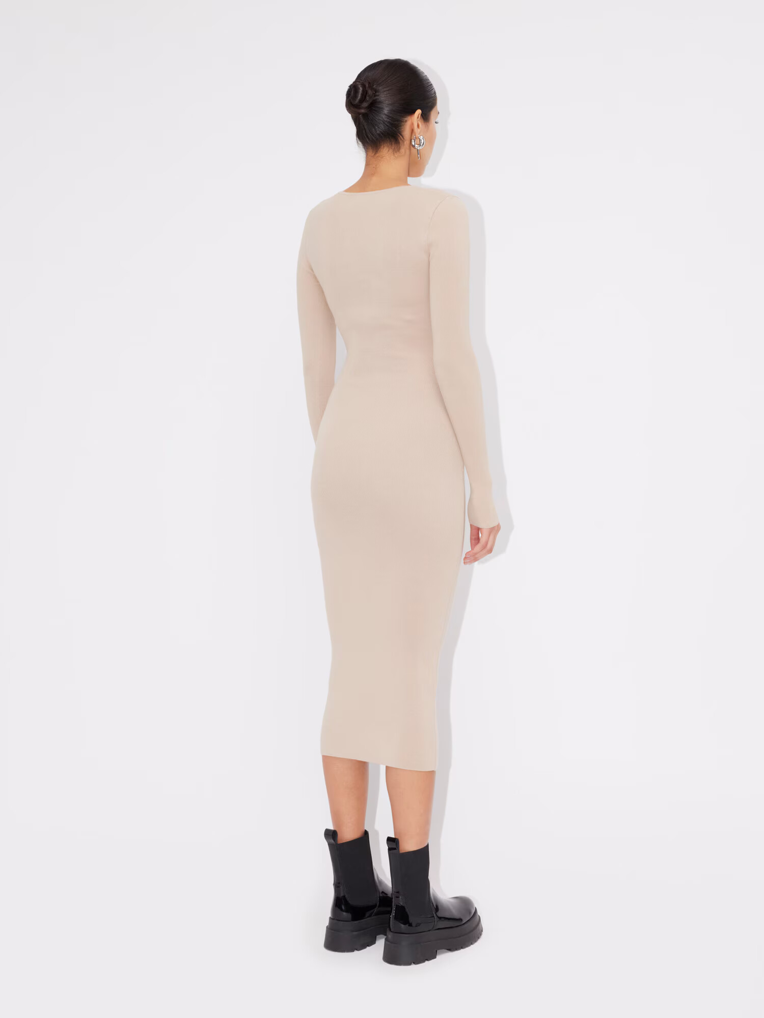 LeGer by Lena Gercke Rochie tricotat 'Katrin' bej - Pled.ro