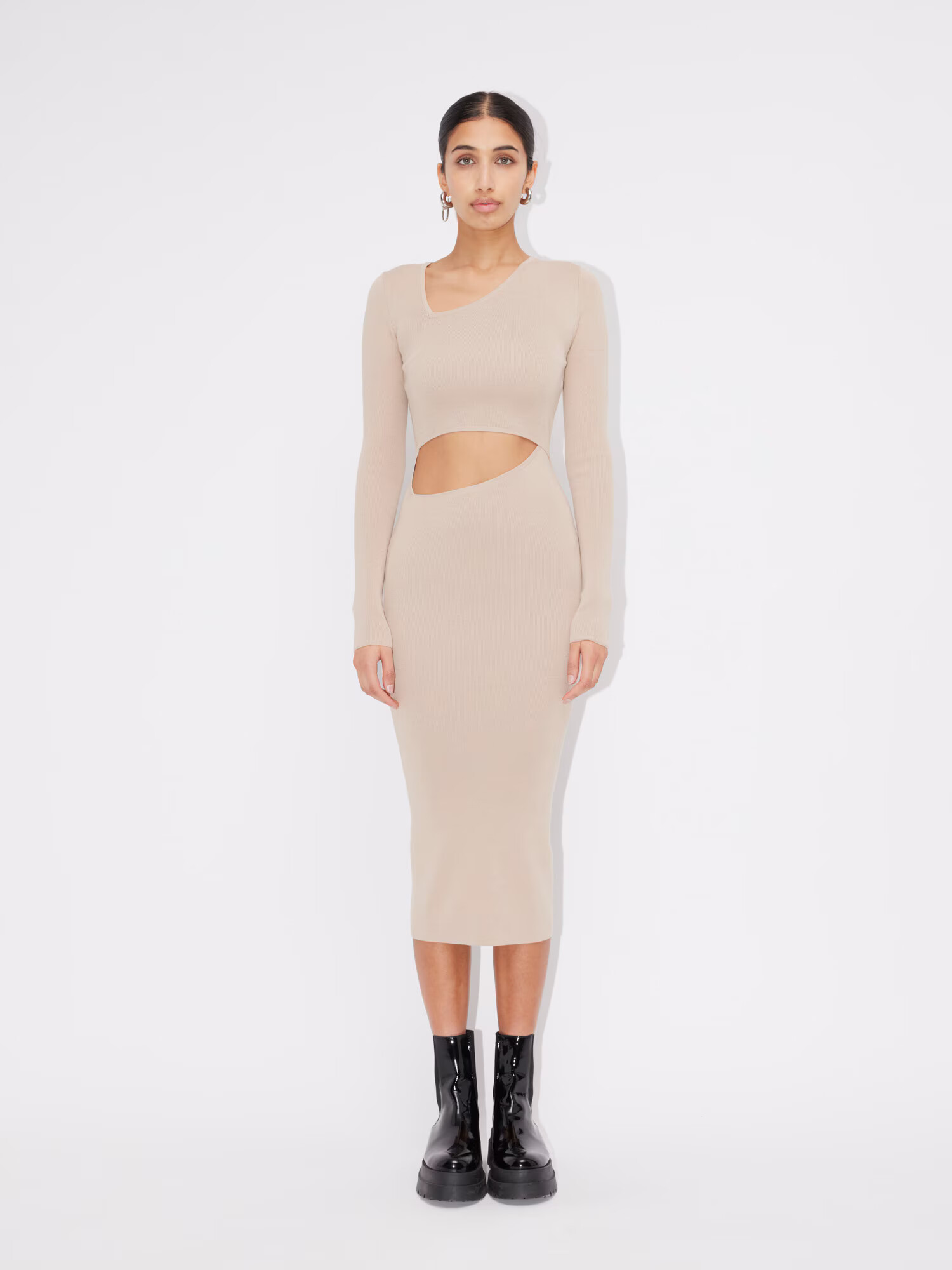 LeGer by Lena Gercke Rochie tricotat 'Katrin' bej - Pled.ro