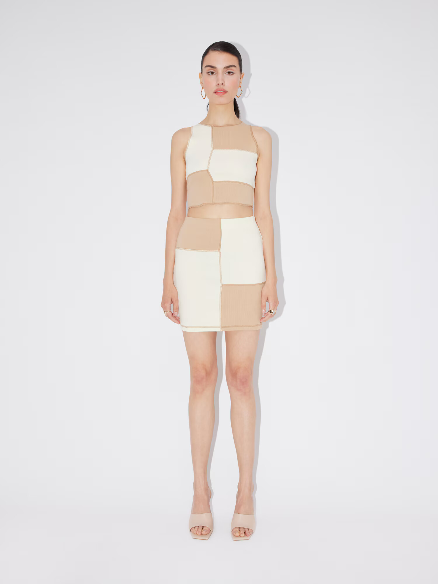 LeGer by Lena Gercke Top 'Mina' crem / maro cappuccino - Pled.ro