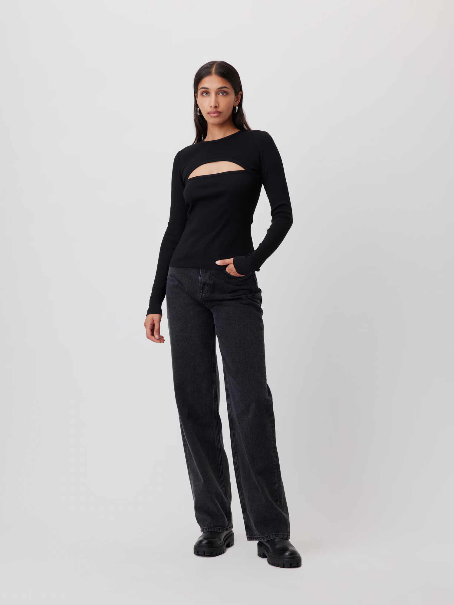 LeGer by Lena Gercke Tricou 'Dorina' negru - Pled.ro