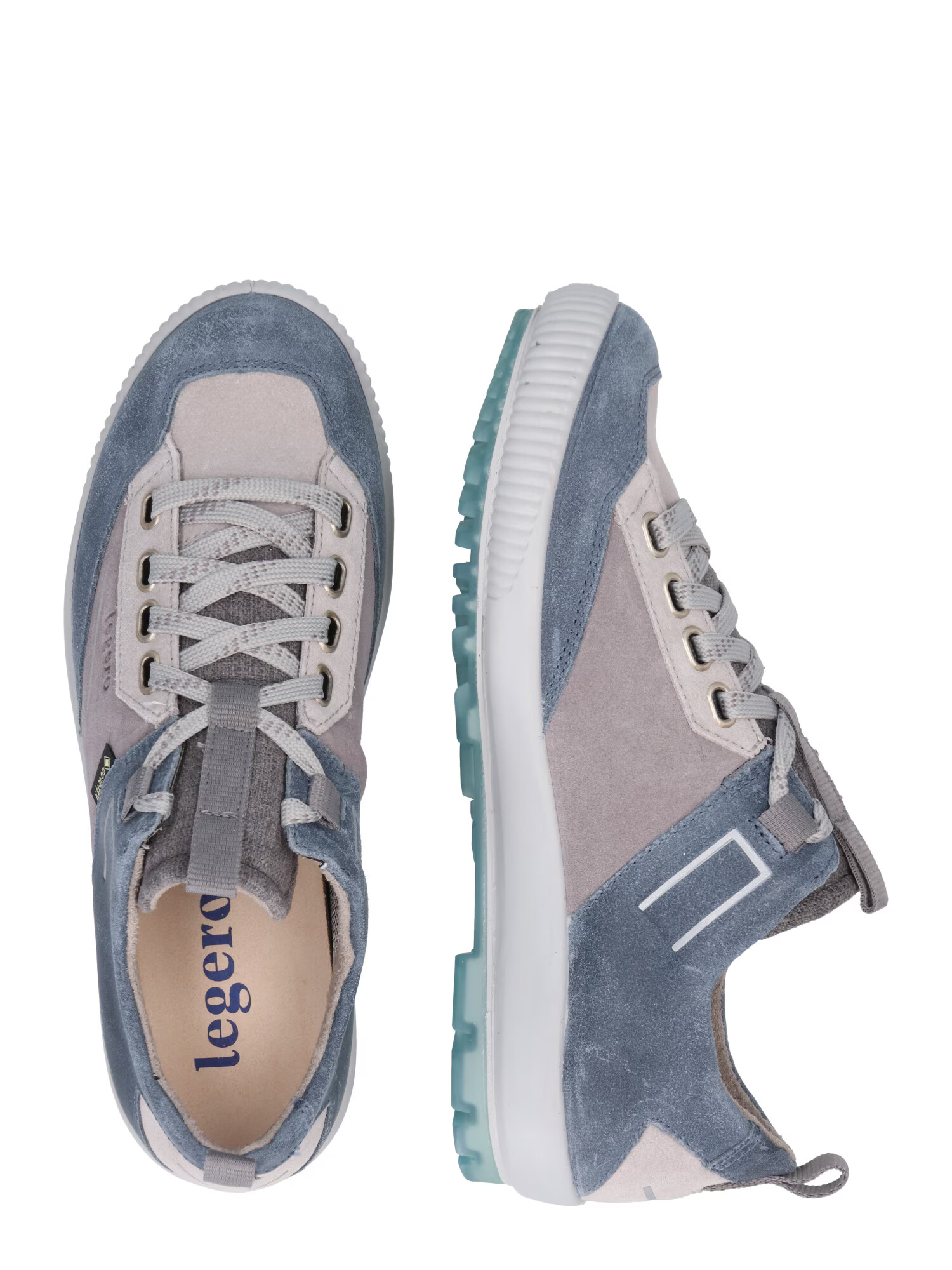 Legero Sneaker low 'Tanaro' bej deschis / albastru porumbel / gri taupe / gri închis - Pled.ro