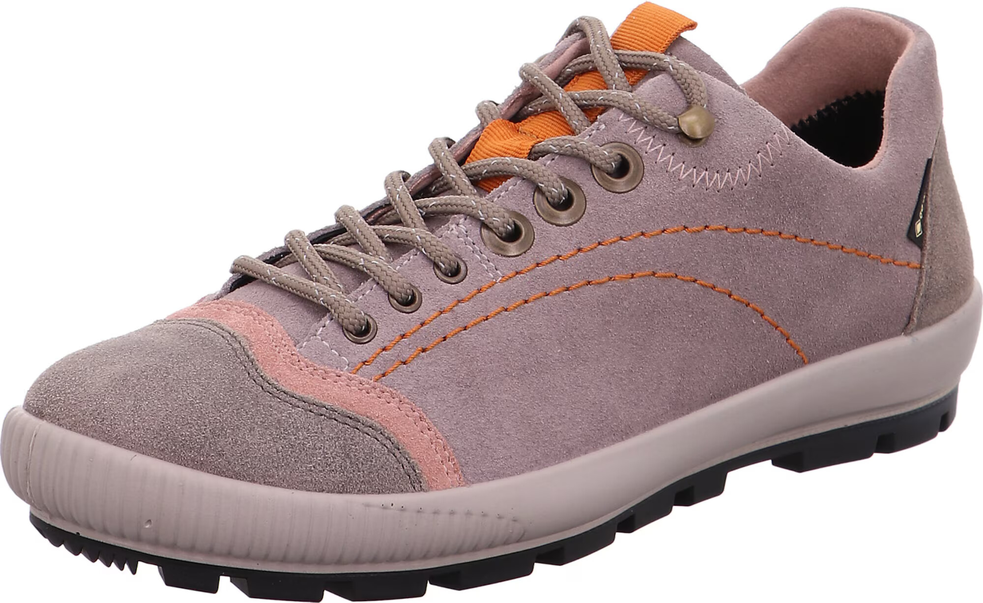 Legero Sneaker low 'Tanaro' gri taupe / grej / portocaliu / rosé - Pled.ro