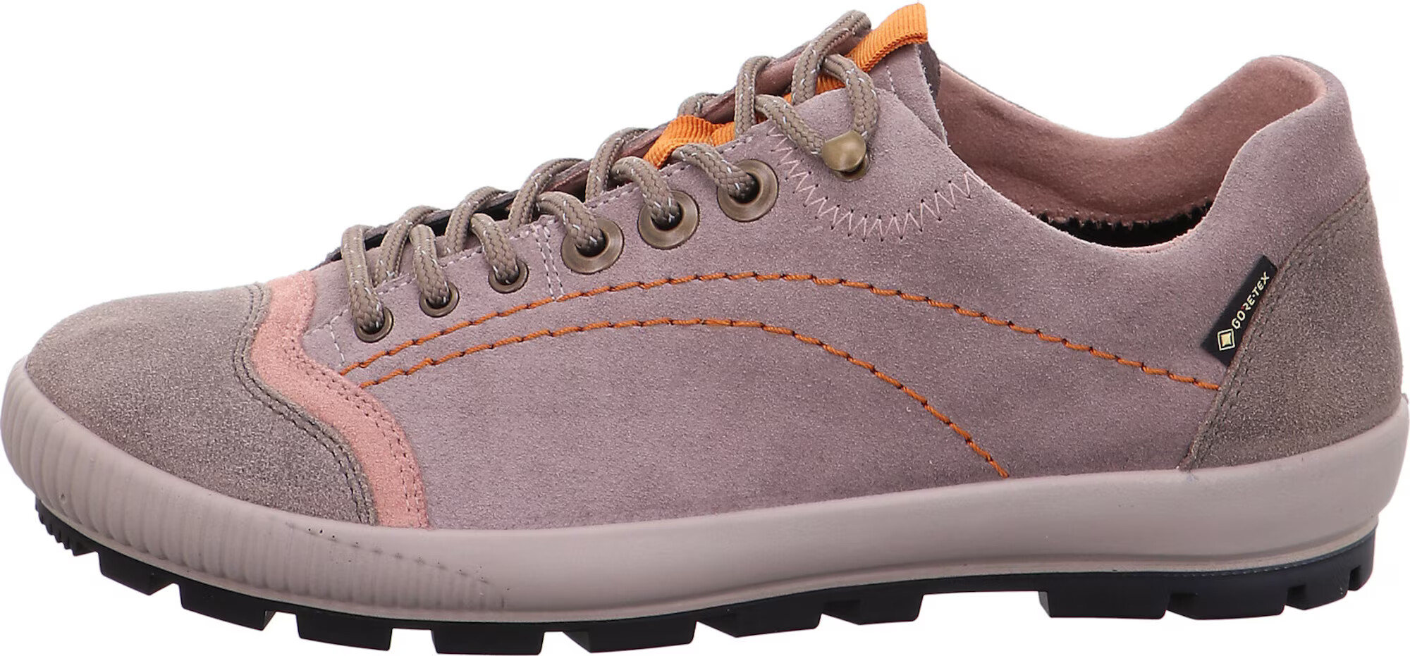 Legero Sneaker low 'Tanaro' gri taupe / grej / portocaliu / rosé - Pled.ro