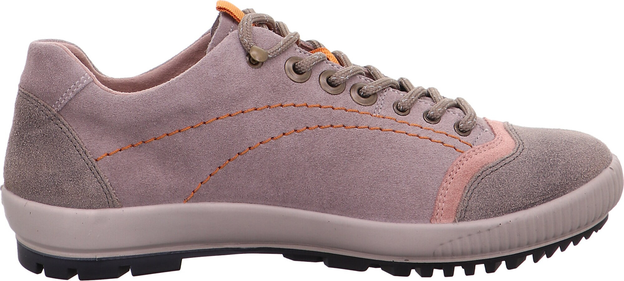 Legero Sneaker low 'Tanaro' gri taupe / grej / portocaliu / rosé - Pled.ro