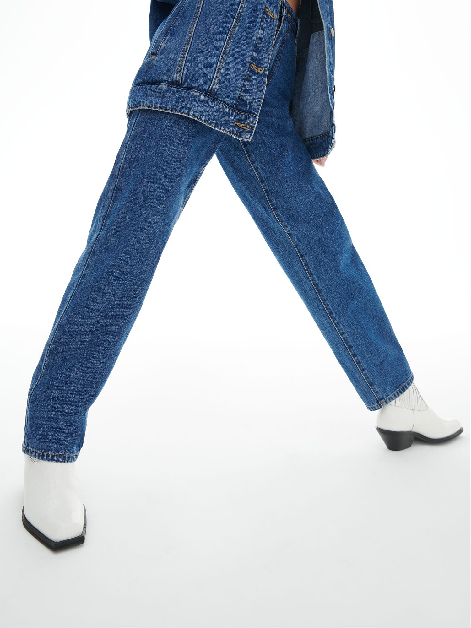 LENI KLUM x ABOUT YOU Jeans 'Anna' albastru denim - Pled.ro