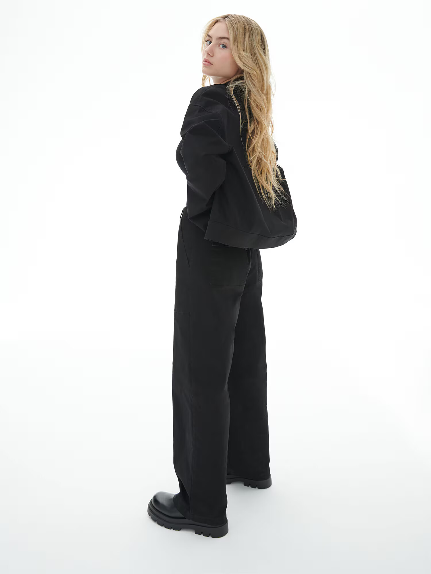 LENI KLUM x ABOUT YOU Pantaloni 'Hailey' negru - Pled.ro