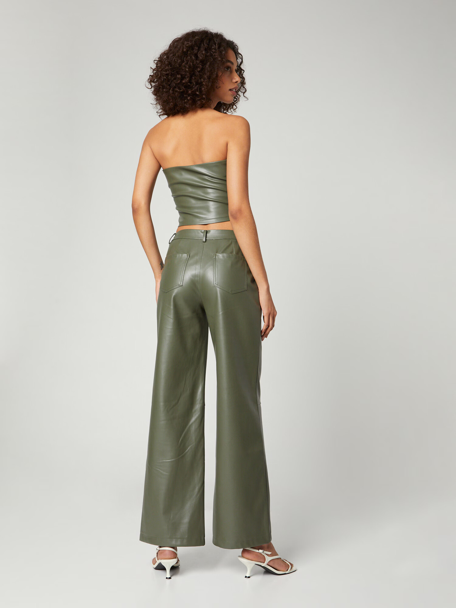 LENI KLUM x ABOUT YOU Pantaloni 'Jo' verde - Pled.ro