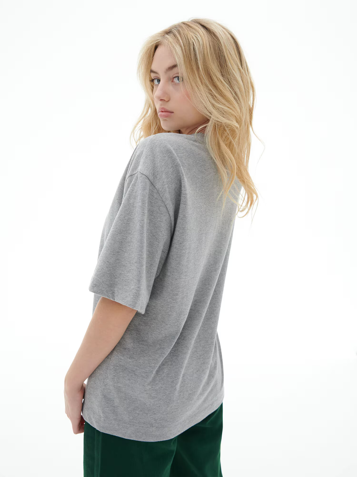 LENI KLUM x ABOUT YOU Tricou 'Heather' gri amestecat - Pled.ro