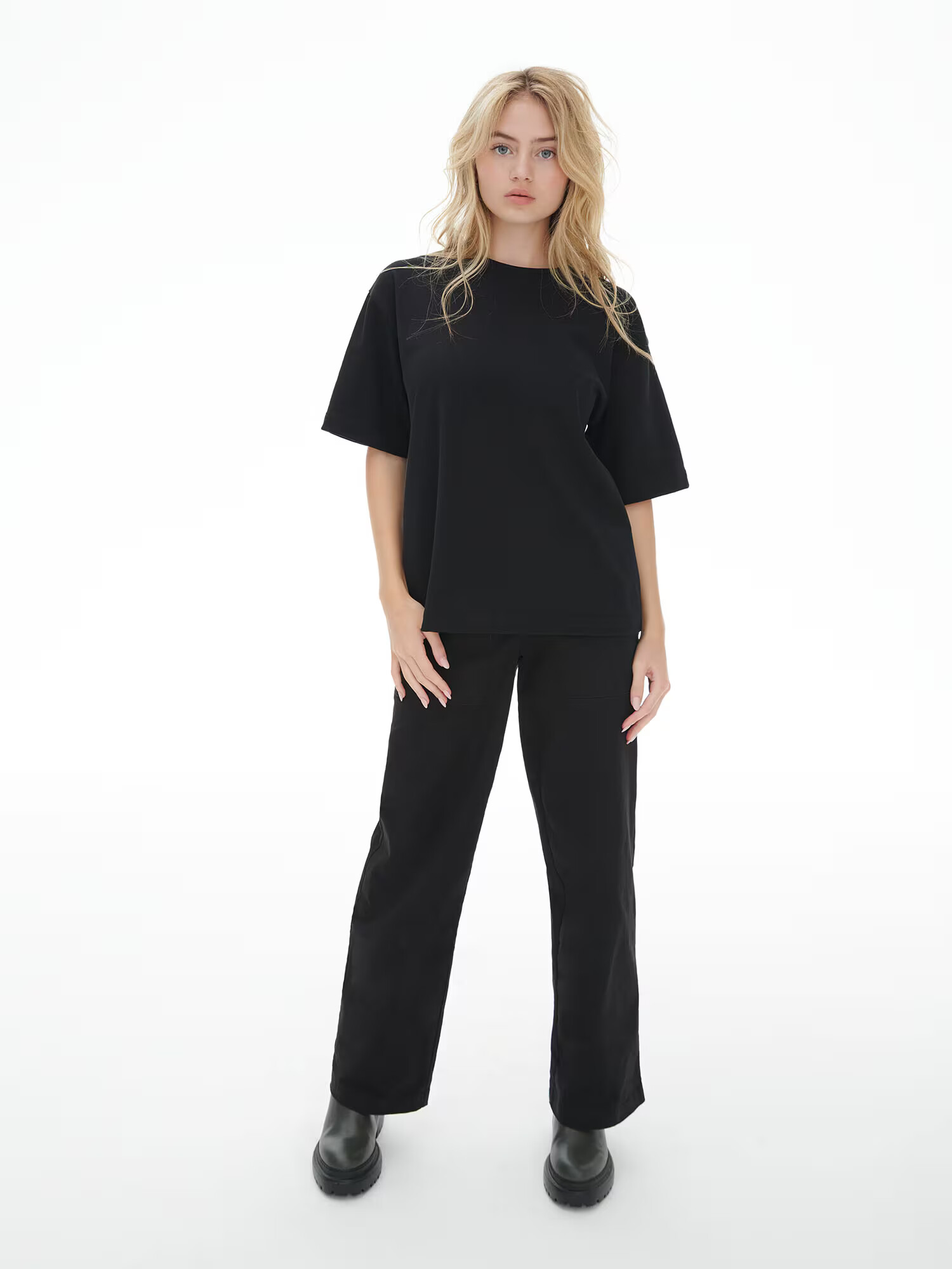 LENI KLUM x ABOUT YOU Tricou 'Heather' negru - Pled.ro