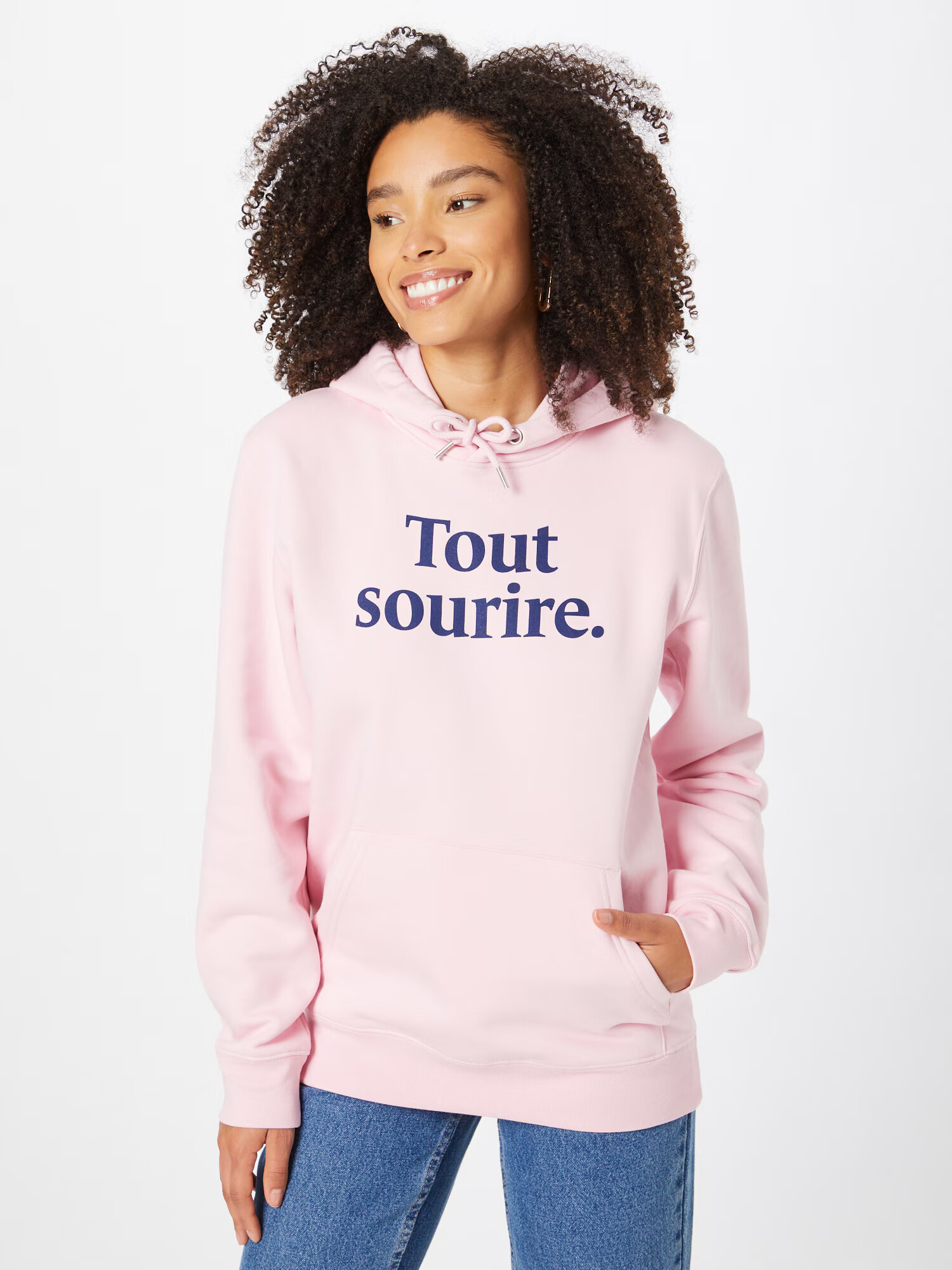 Les Petits Basics Bluză de molton 'Tout Sourire' albastru / roz deschis - Pled.ro