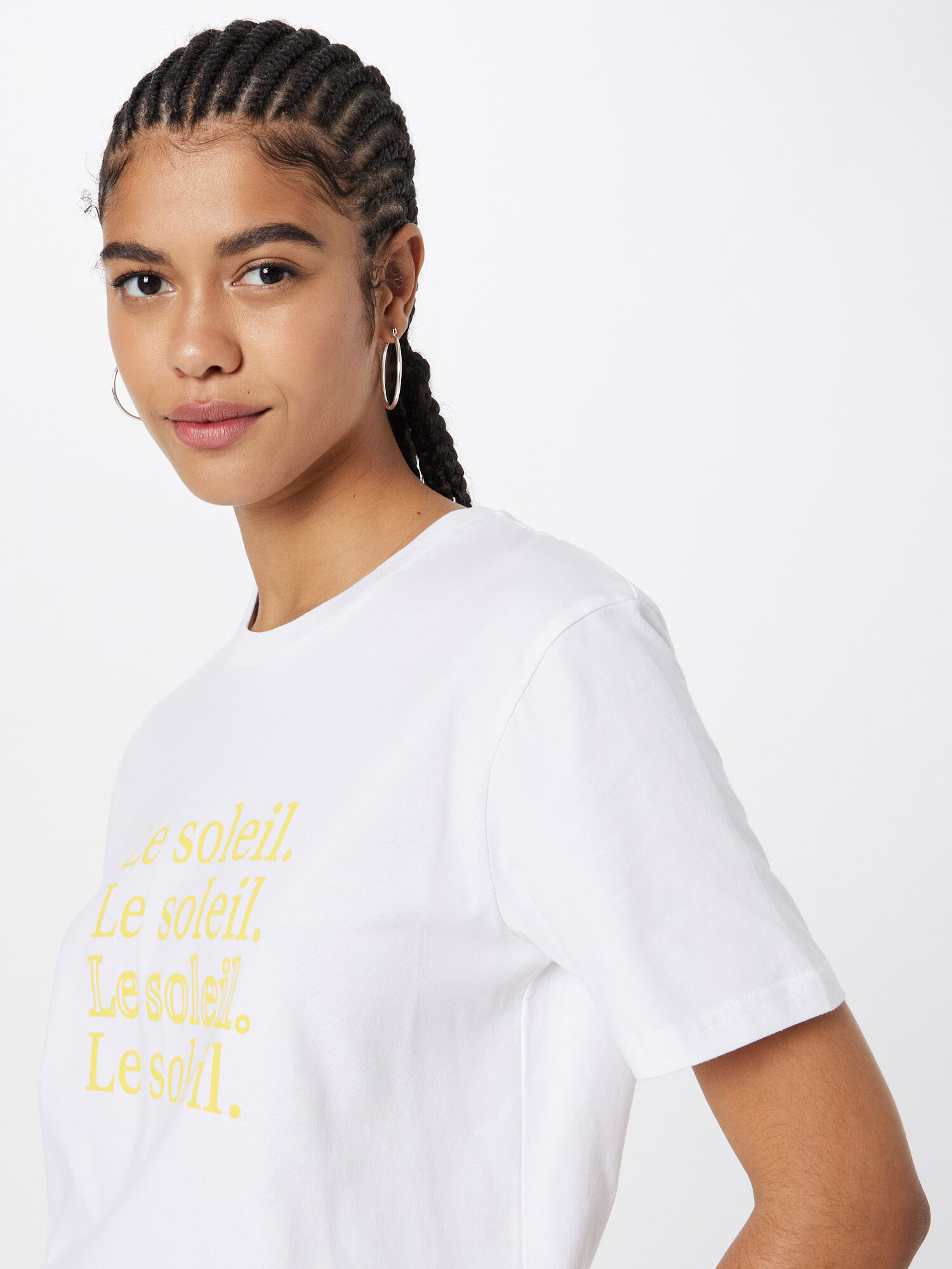 Les Petits Basics Tricou galben / alb - Pled.ro