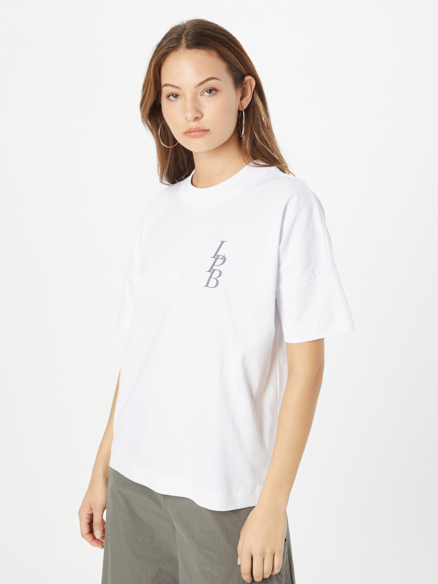 Les Petits Basics Tricou gri / alb - Pled.ro