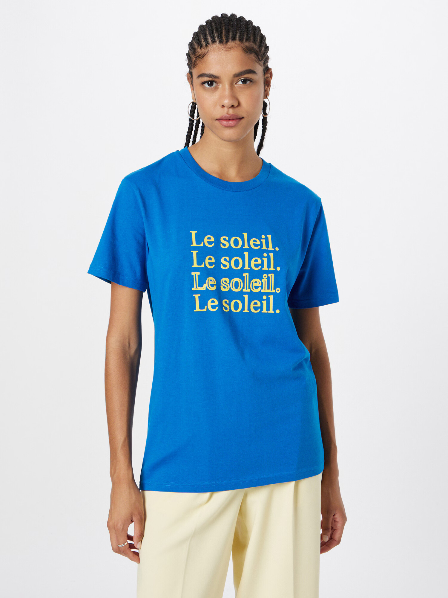 Les Petits Basics Tricou 'Le soleil' albastru / galben - Pled.ro