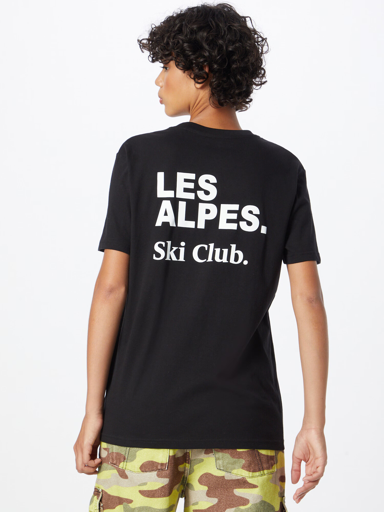 Les Petits Basics Tricou 'Les Alpes' negru / alb - Pled.ro