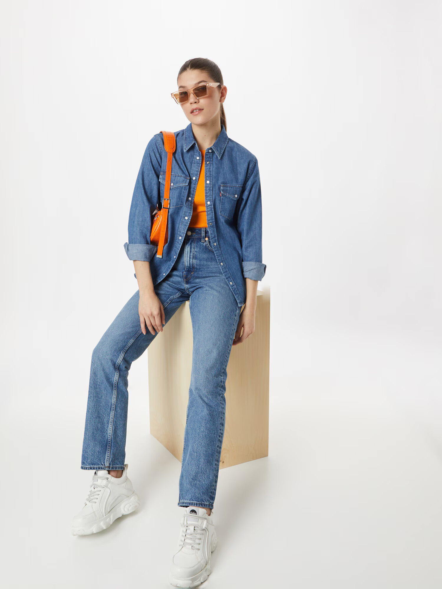 LEVI'S ® Bluză 'ESSENTIAL' albastru denim - Pled.ro