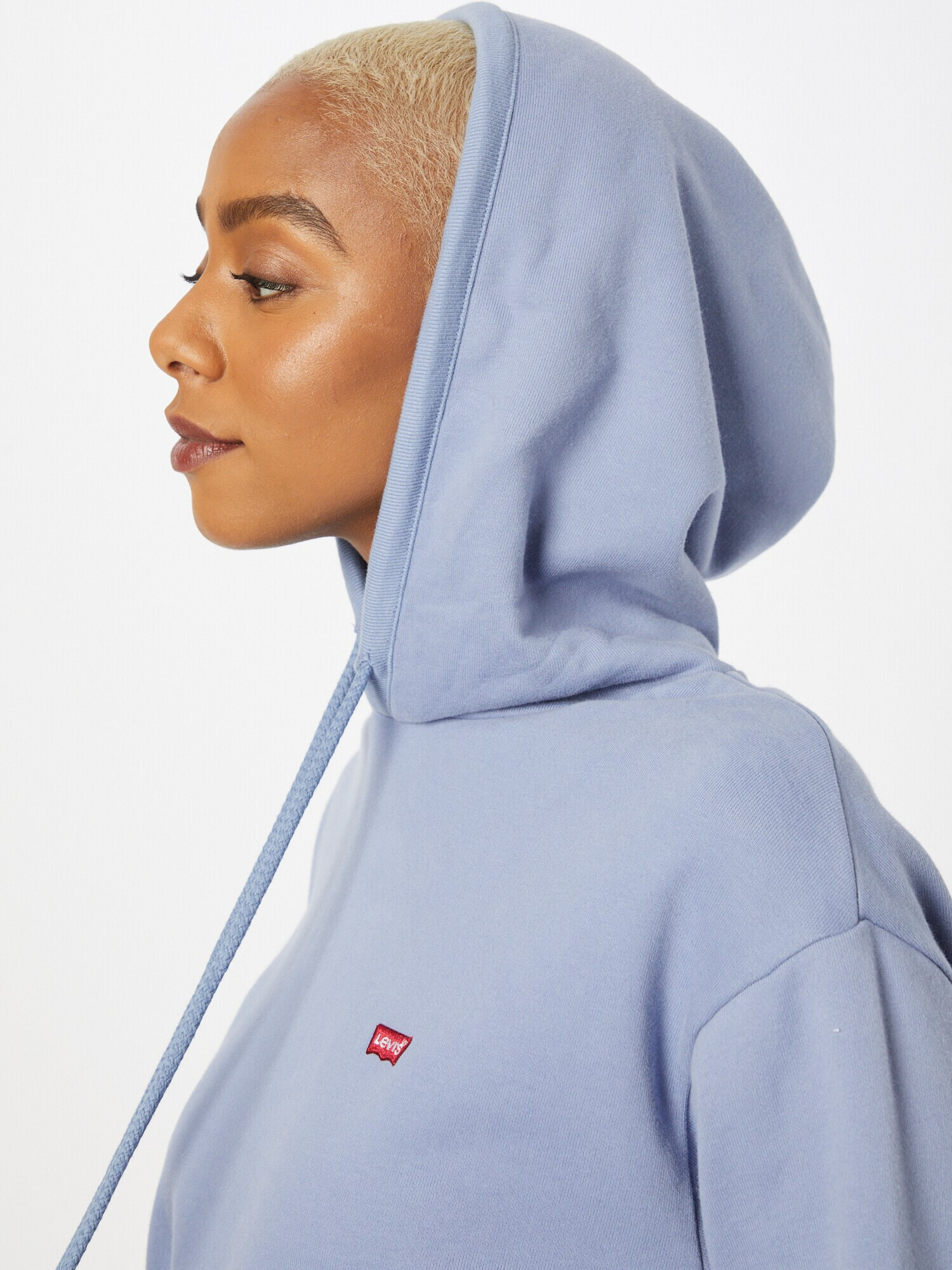 LEVI'S Bluză de molton 'STANDARD HOODIE BLUES' albastru deschis / roșu / alb - Pled.ro