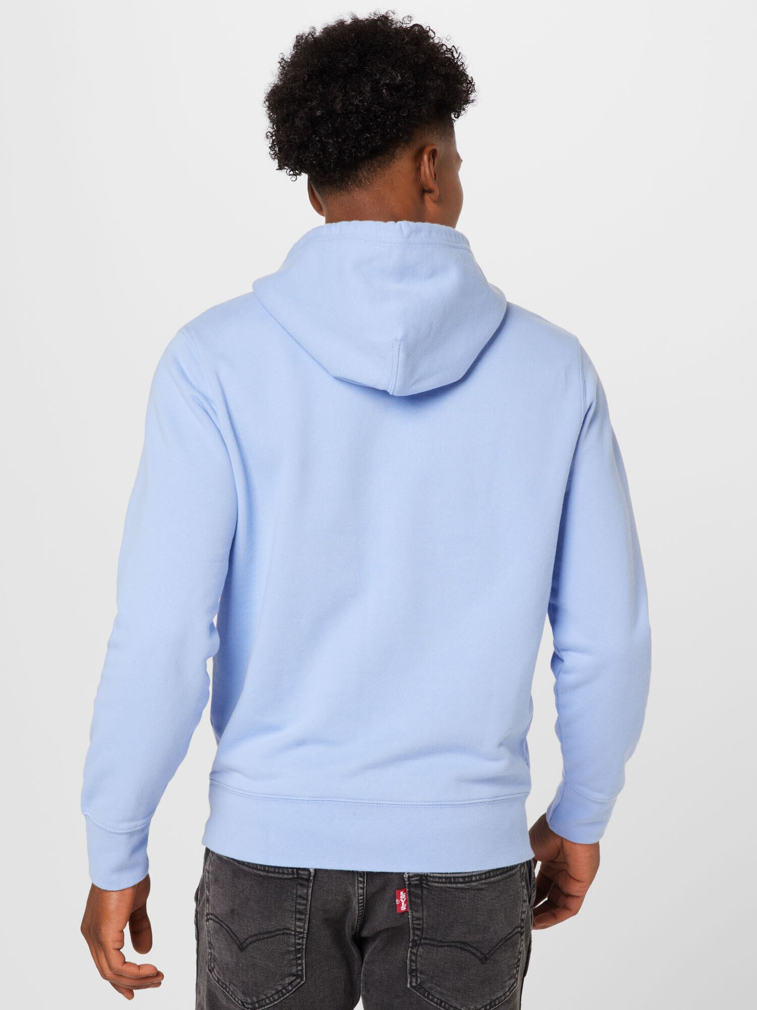 LEVI'S Bluză de molton 'NEW ORIGINAL HOODIE BLUES' albastru deschis / roșu / alb - Pled.ro