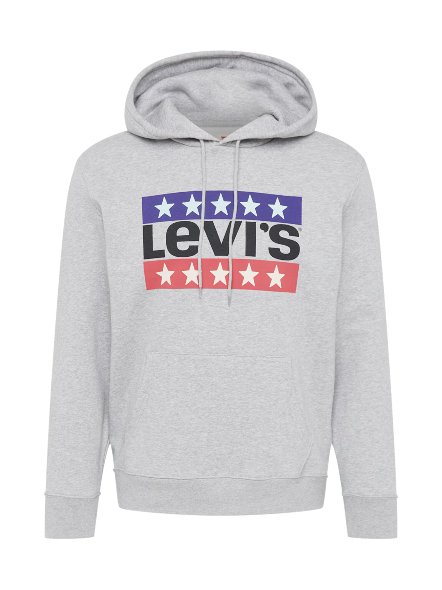 LEVI'S Bluză de molton 'LSE_T3 GRAPHIC HOODIE GREYS' albastru / gri amestecat / roșu / negru - Pled.ro