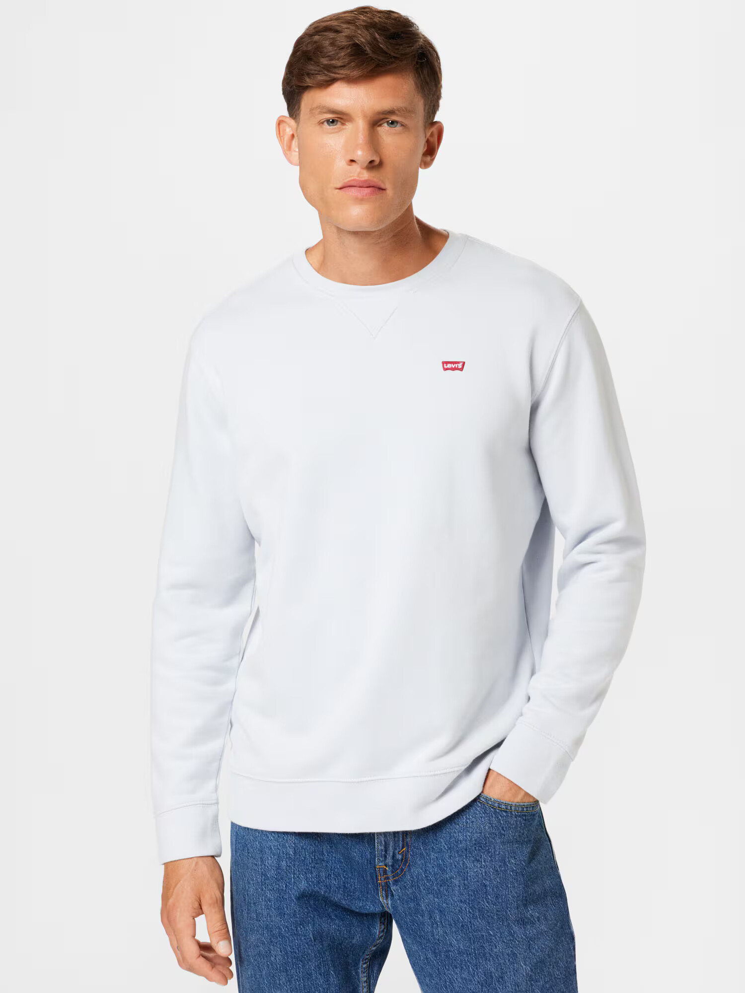 LEVI'S Bluză de molton 'NEW ORIGINAL CREW NEUTRALS' albastru pastel - Pled.ro