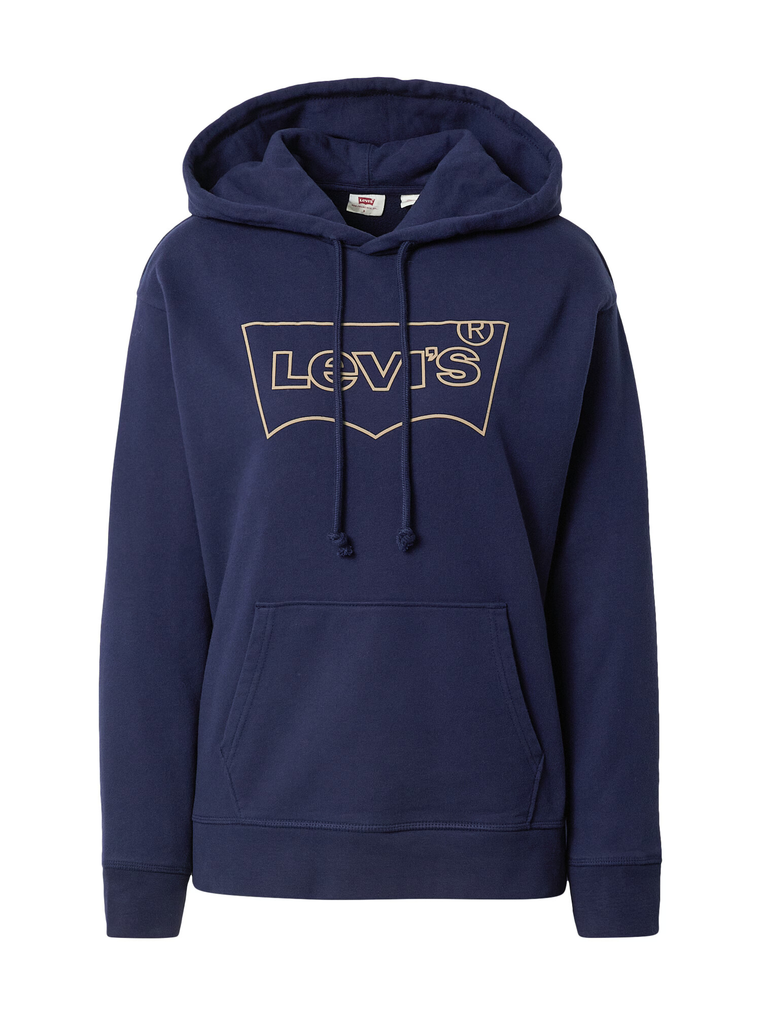 LEVI'S Bluză de molton 'GRAPHIC STANDARD HOODIE BLUES' bleumarin / galben deschis - Pled.ro