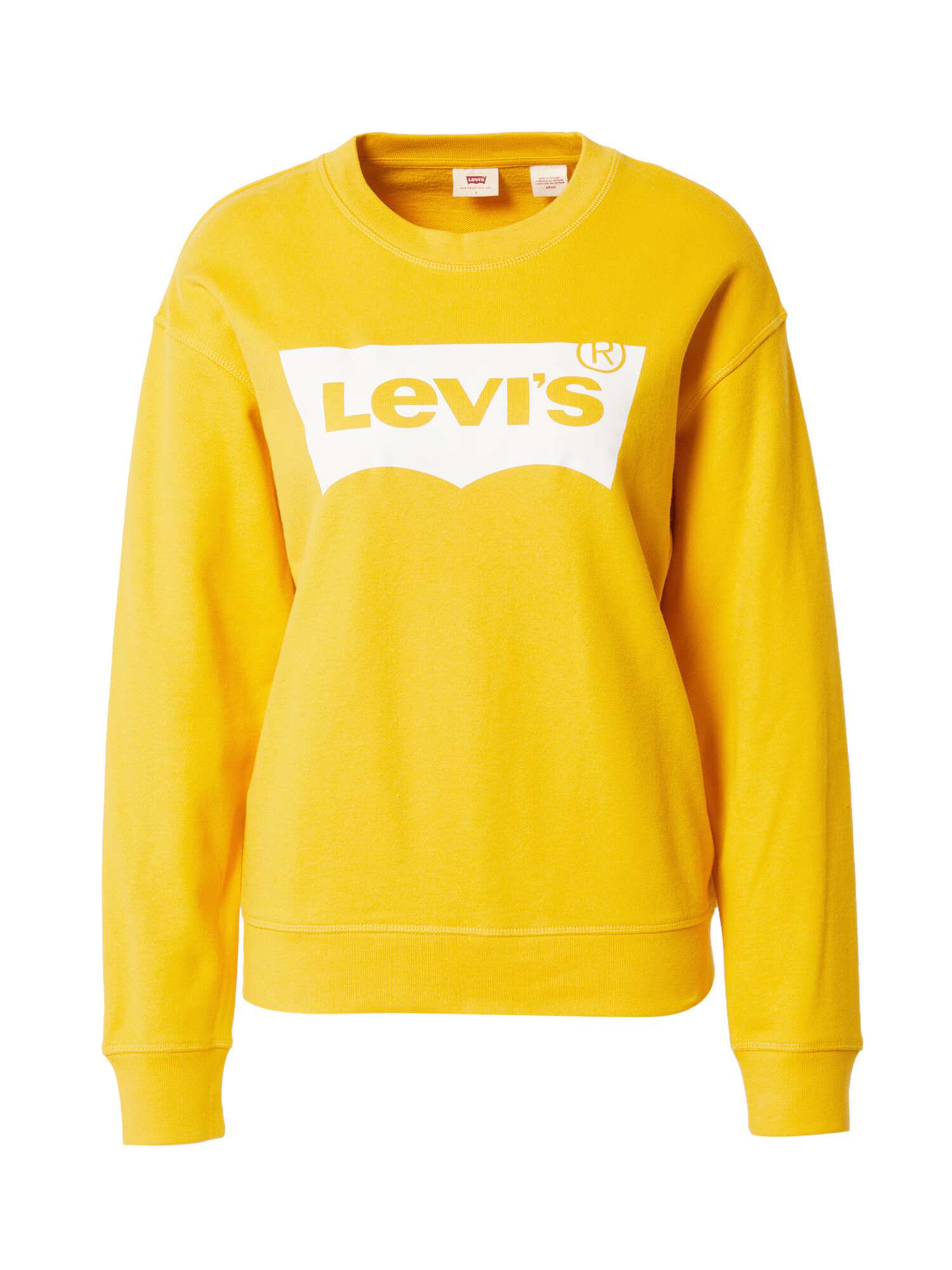 LEVI'S Bluză de molton galben auriu / alb - Pled.ro