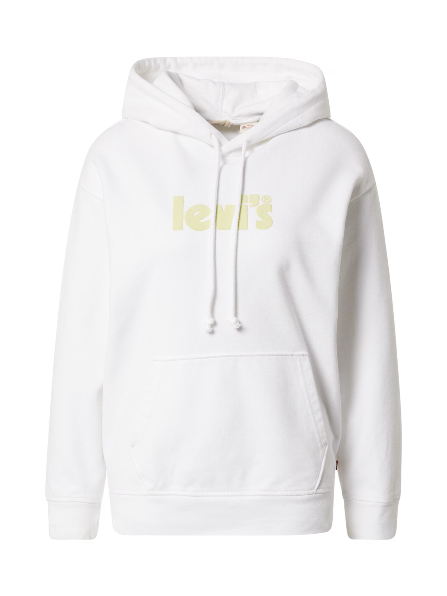 LEVI'S Bluză de molton 'GRAPHIC STANDARD HOODIE NEUTRALS' galben deschis / alb - Pled.ro