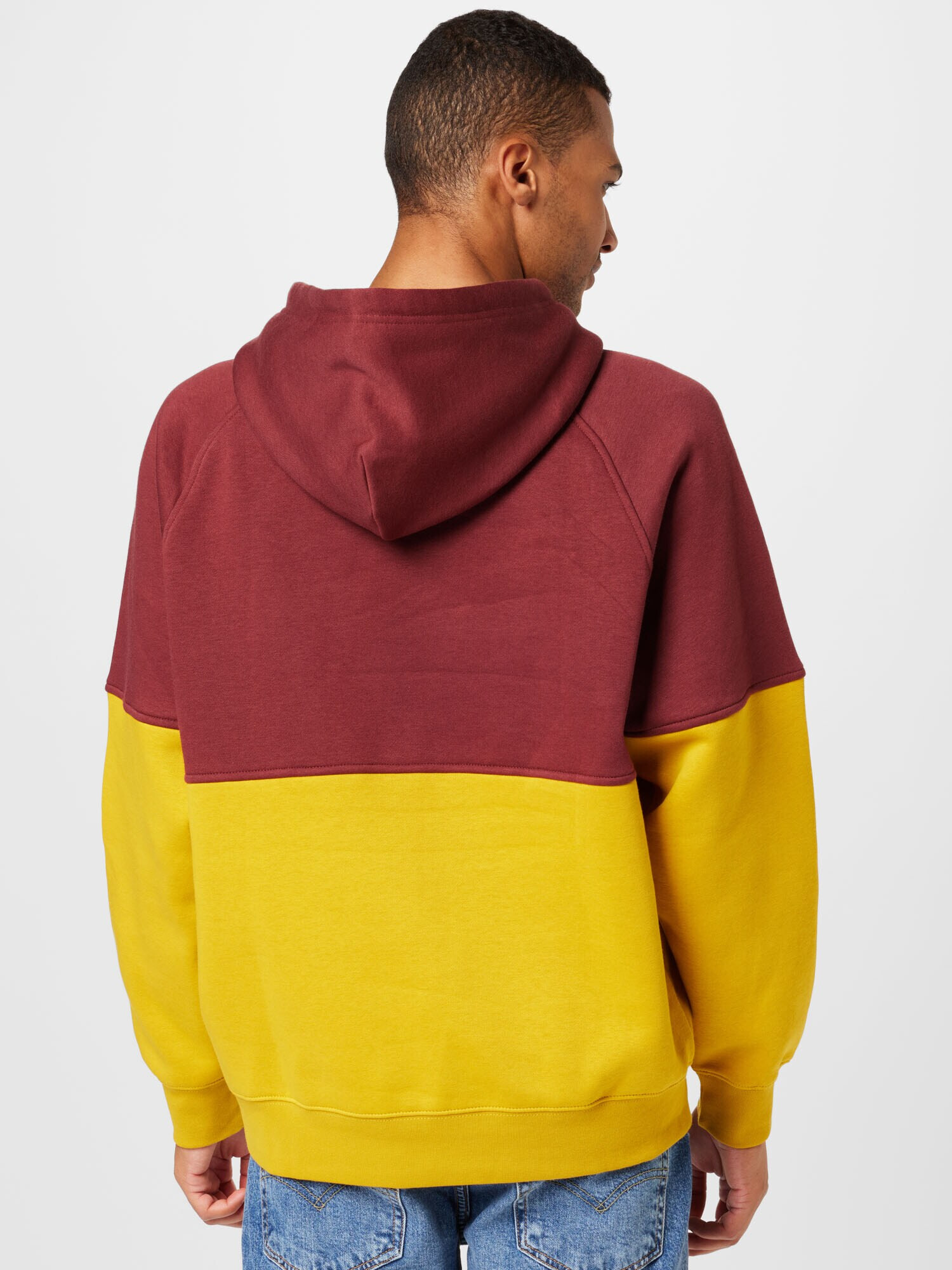 LEVI'S Bluză de molton 'VARSITY HOODIE MULTI-COLOR' galben / roșu bordeaux - Pled.ro