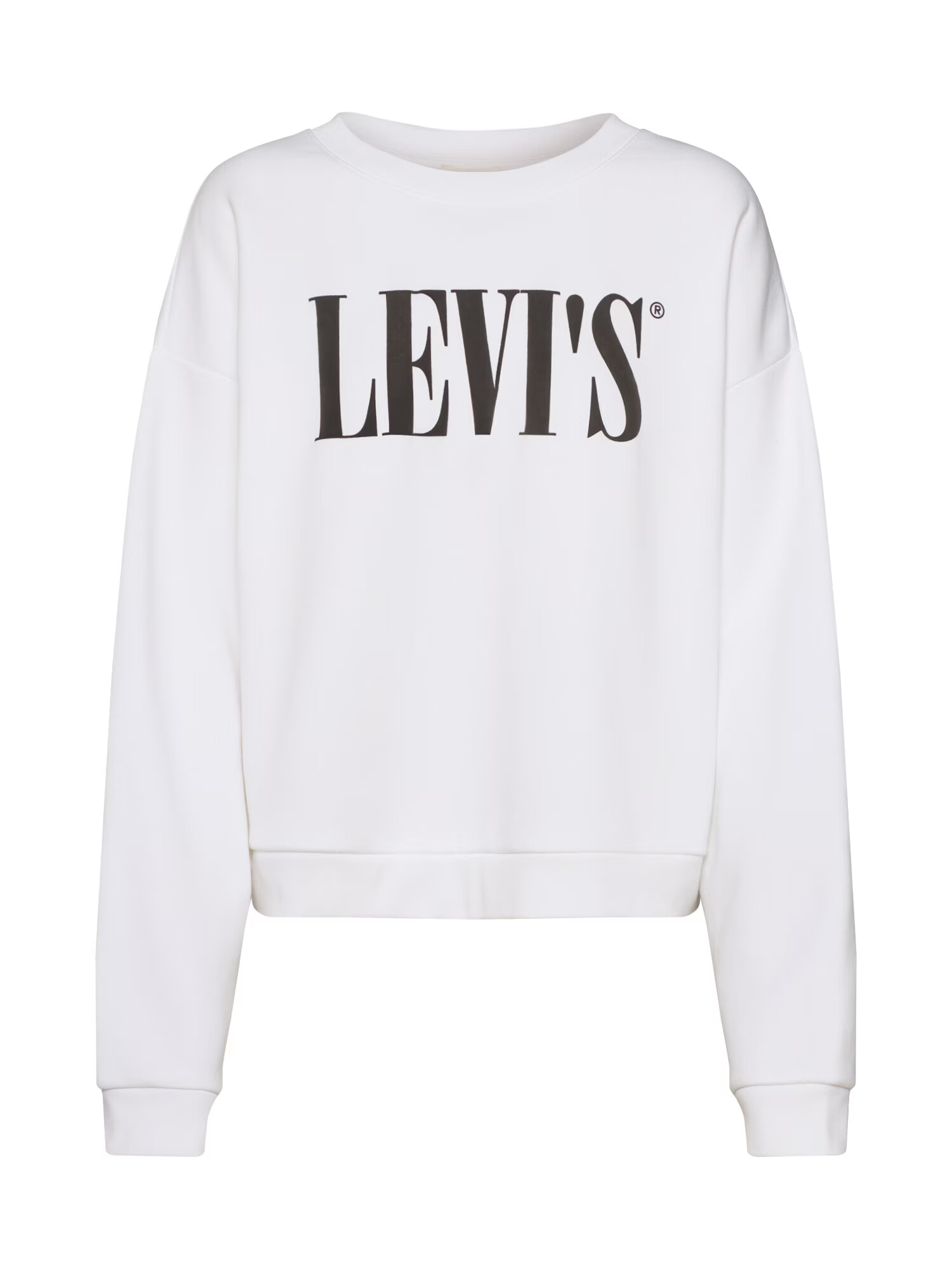 LEVI'S Bluză de molton 'GRAPHIC DIANA CREW' negru / alb - Pled.ro