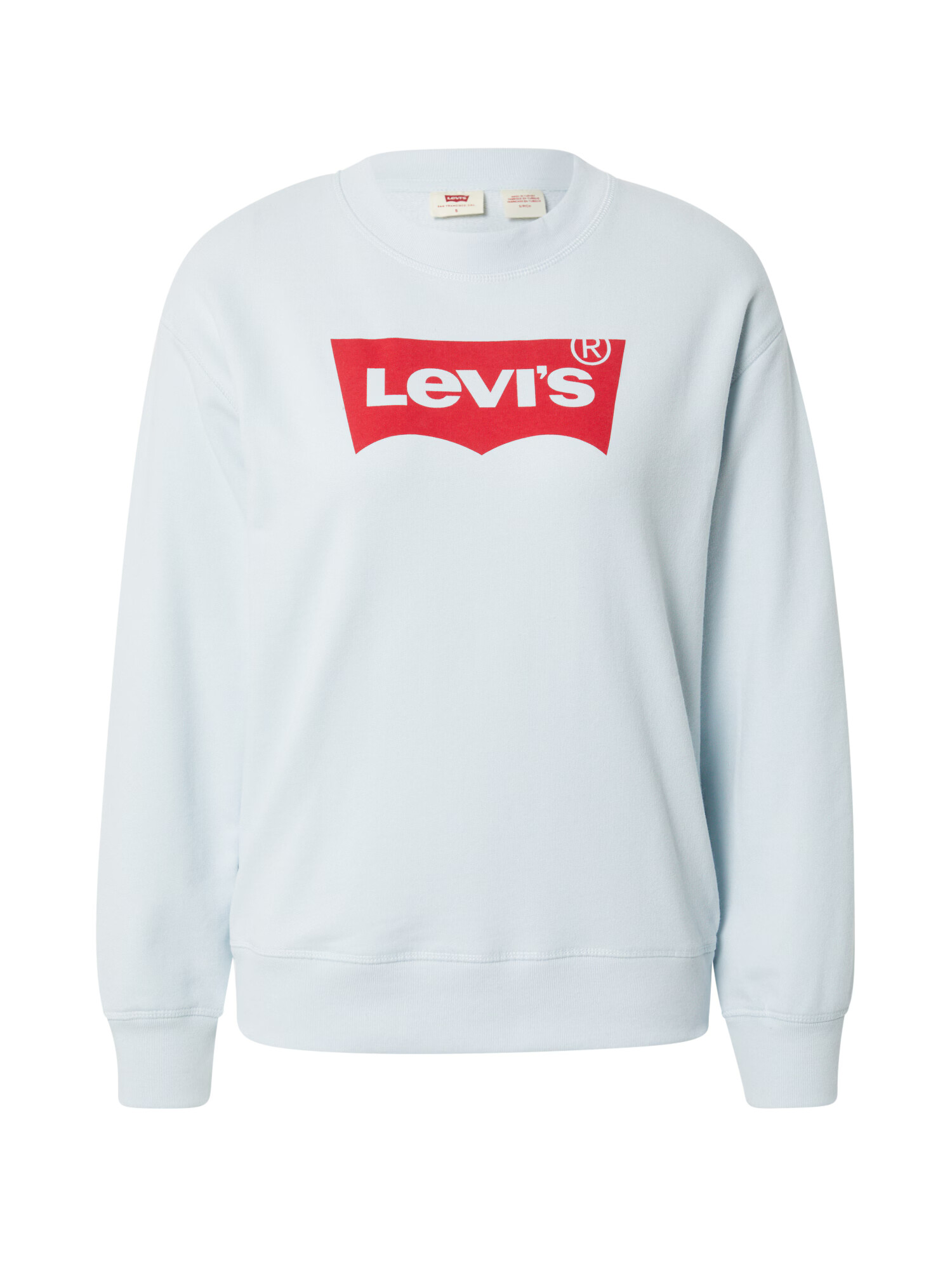 LEVI'S Bluză de molton gri argintiu / roșu - Pled.ro