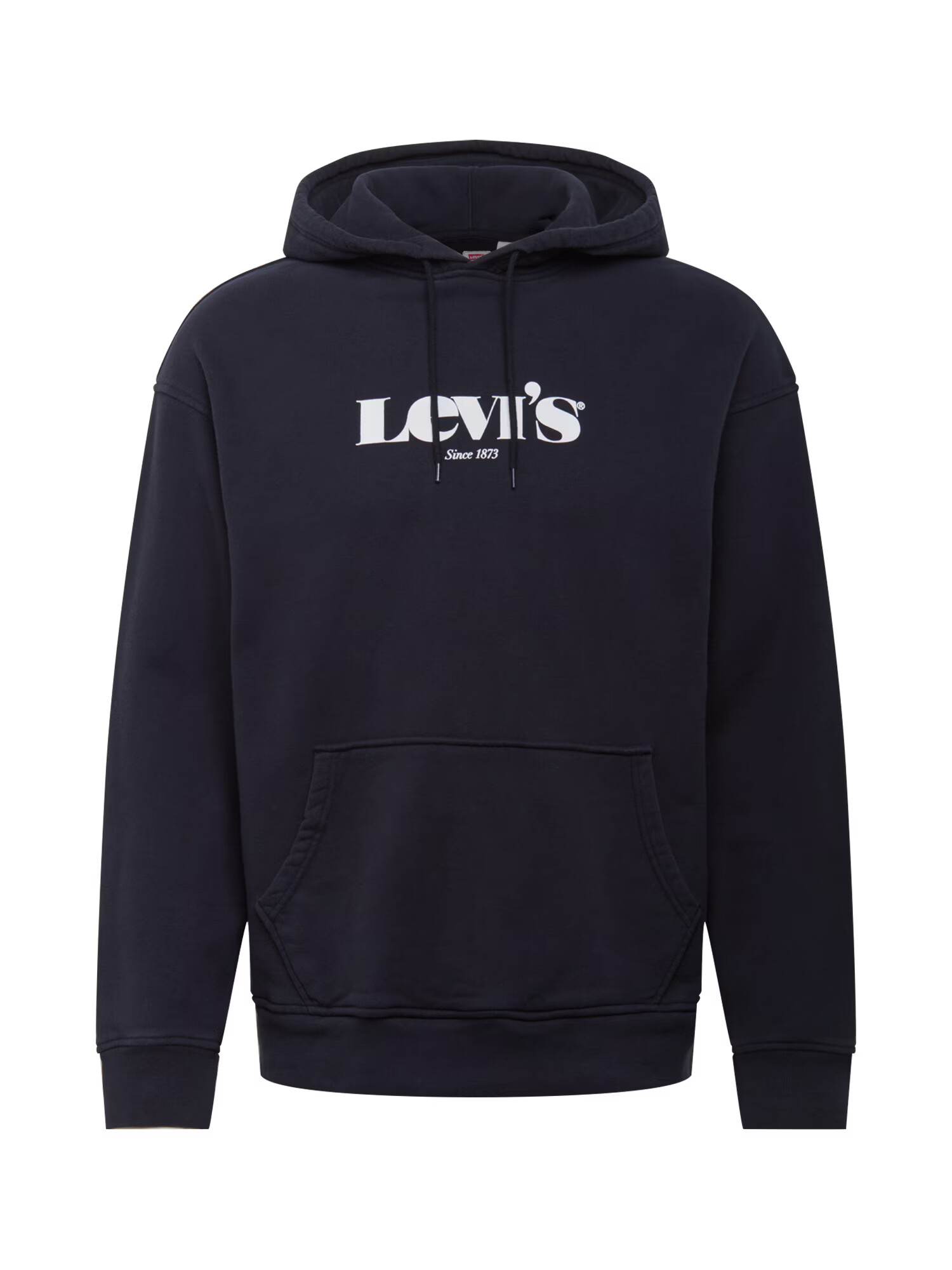 LEVI'S Bluză de molton 'RELAXED GRAPHIC PO BLACKS' negru / alb - Pled.ro