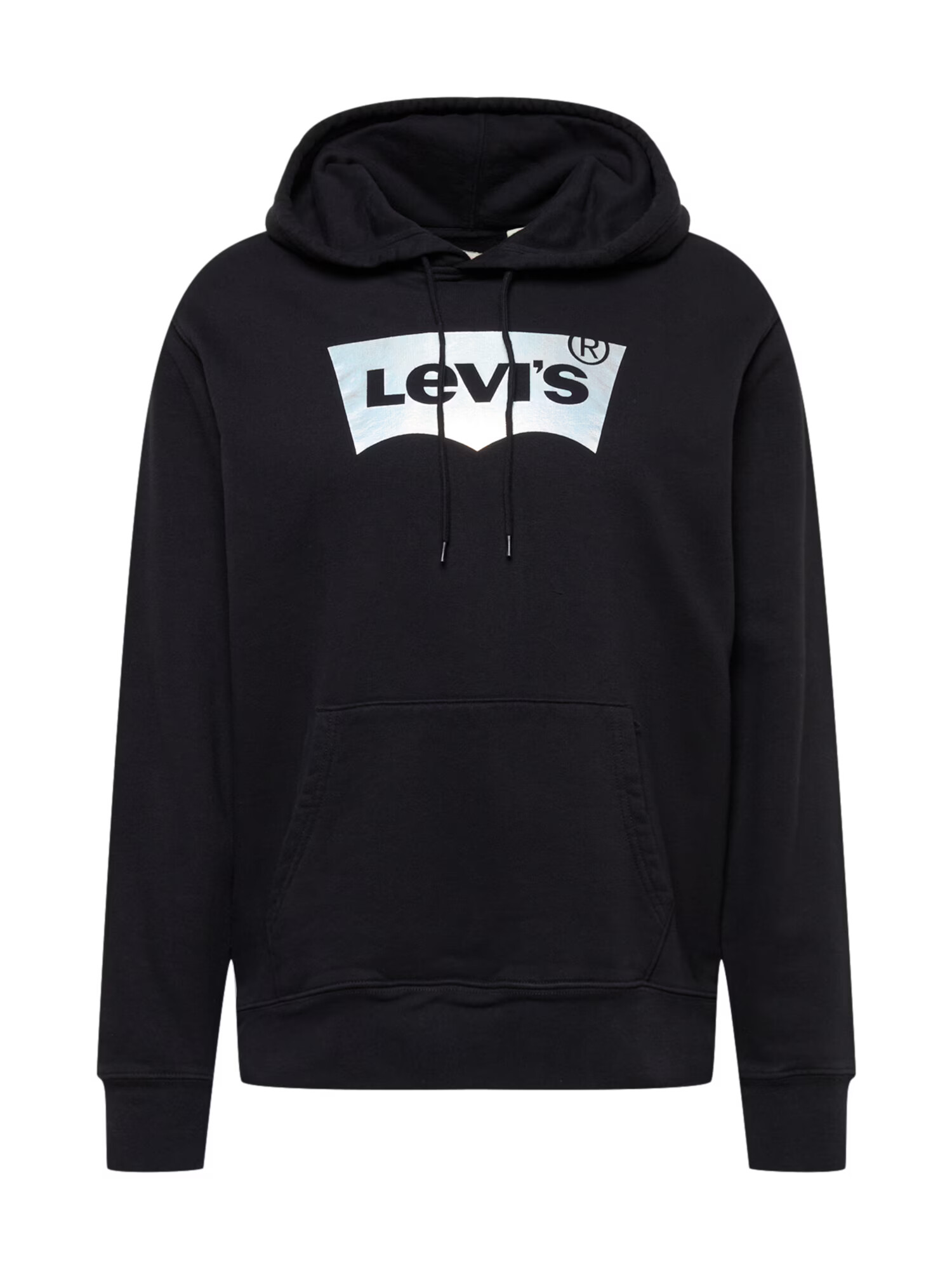 LEVI'S Bluză de molton negru / alb - Pled.ro