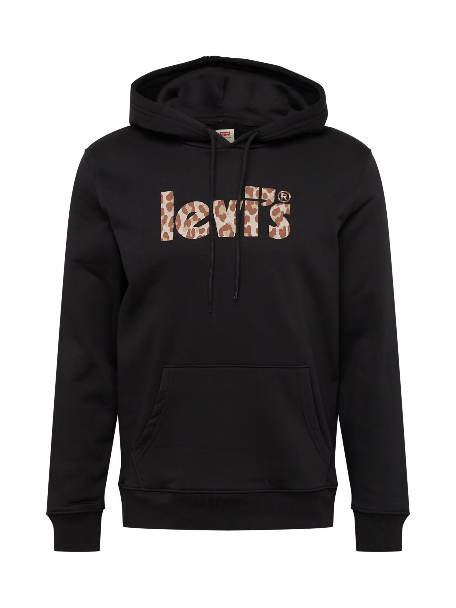 LEVI'S Bluză de molton 'LSE_T3 GRAPHIC HOODIE BLACKS' nisipiu / maro deschis / negru - Pled.ro